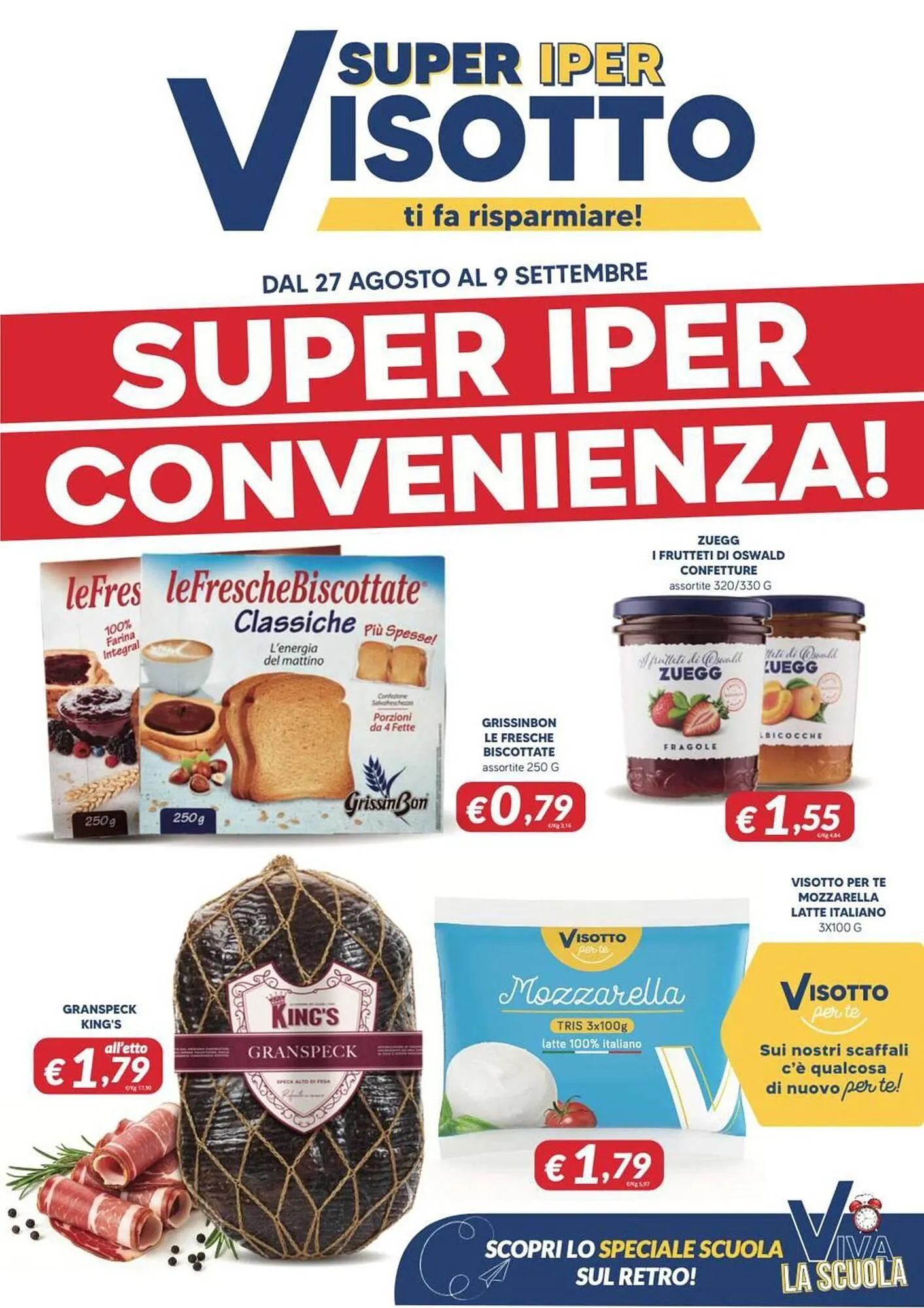 Volantino Supermercati Visotto da 27 agosto a 9 settembre di 2025 - Pagina del volantino 1