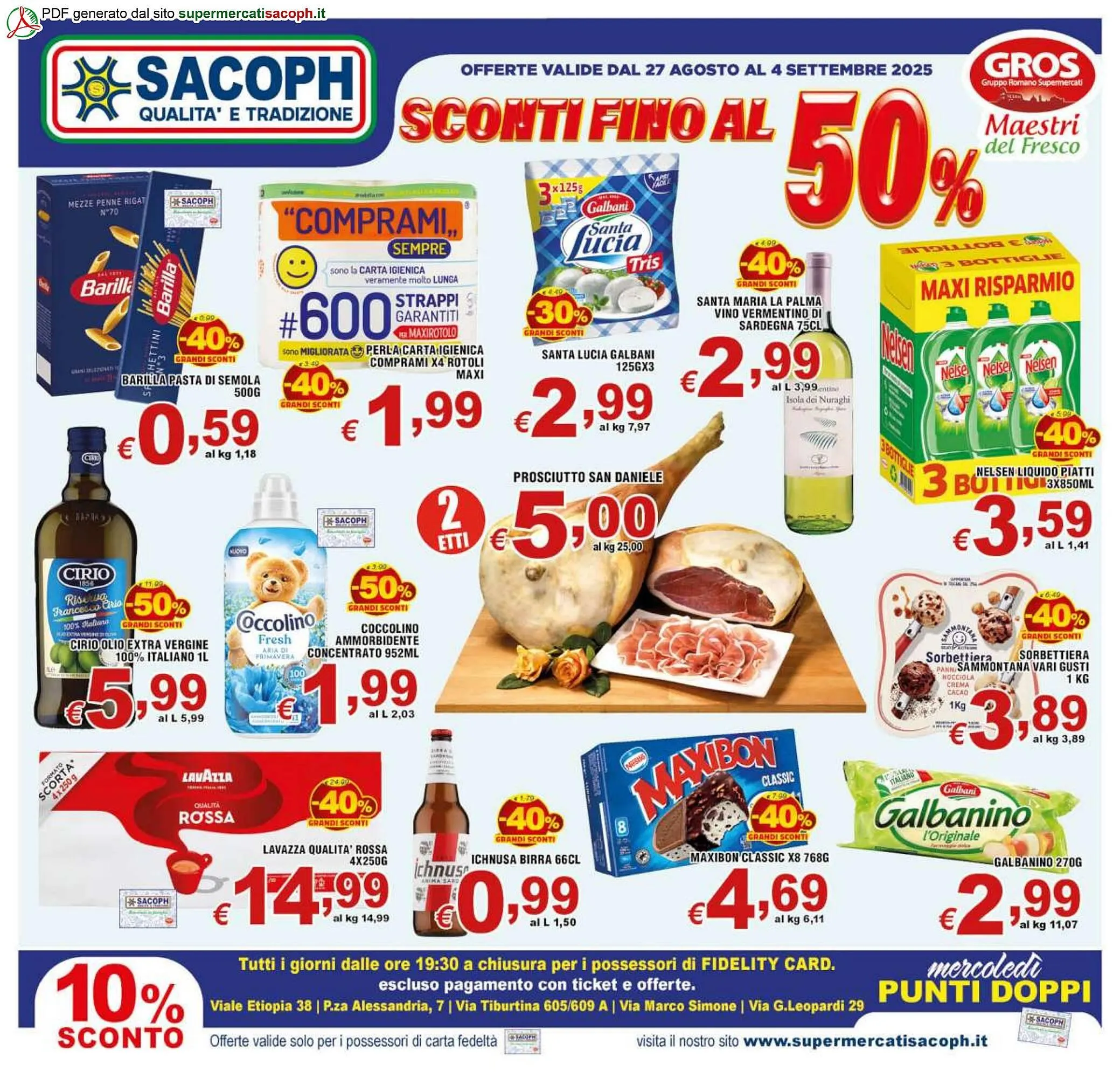 Volantino Sacoph da 27 agosto a 4 settembre di 2025 - Pagina del volantino 1