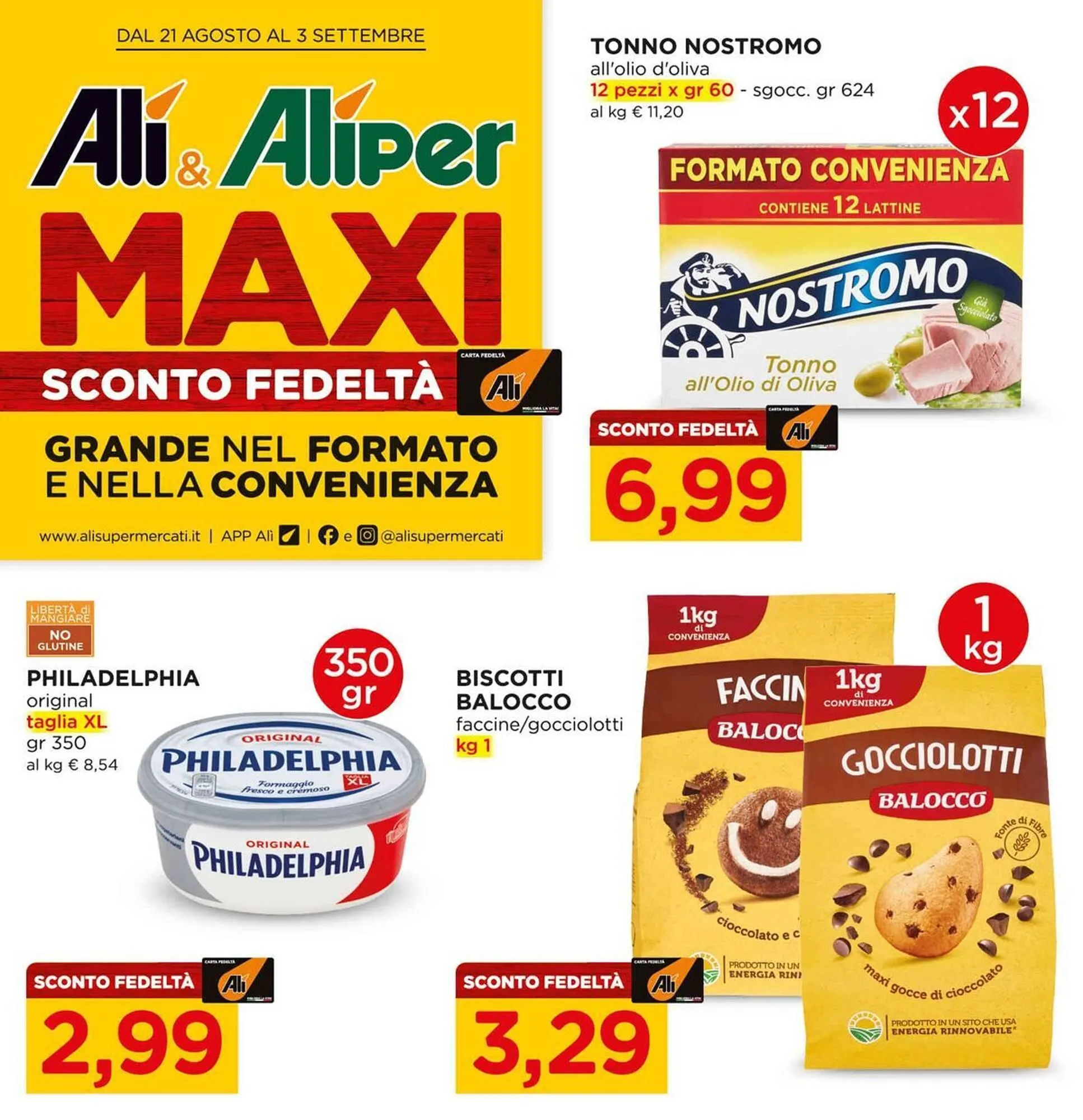 Volantino Alì Supermercati da 21 agosto a 3 settembre di 2025 - Pagina del volantino 1