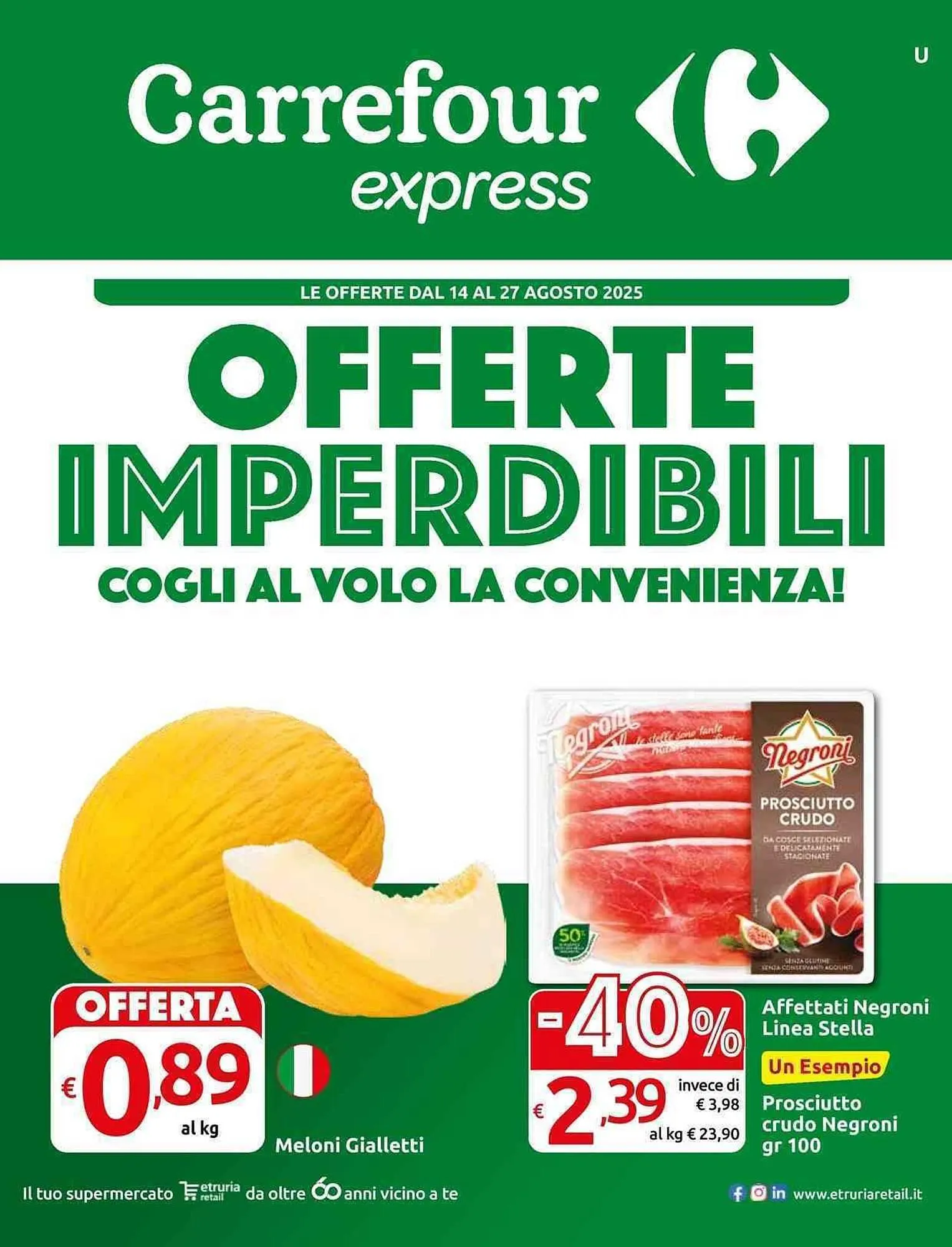 Volantino Carrefour Express da 14 agosto a 27 agosto di 2025 - Pagina del volantino 1
