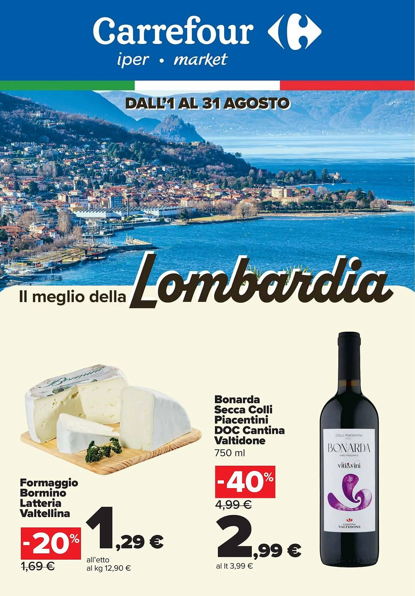 Volantino Carrefour Market da 1 agosto a 31 agosto di 2025 - Pagina del volantino 1