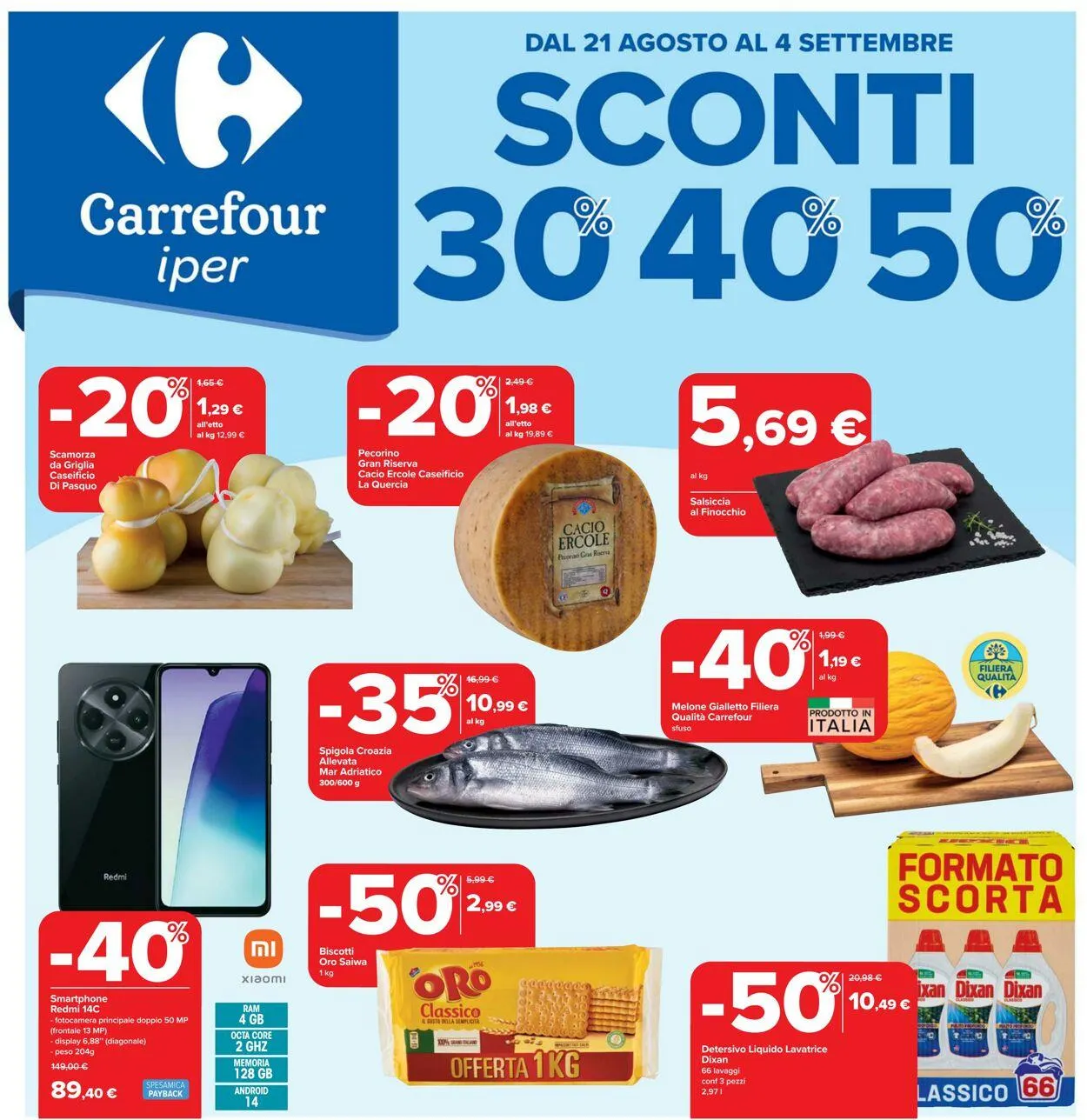 Carrefour Volantino attuale da 21 agosto a 4 settembre di 2025 - Pagina del volantino 1