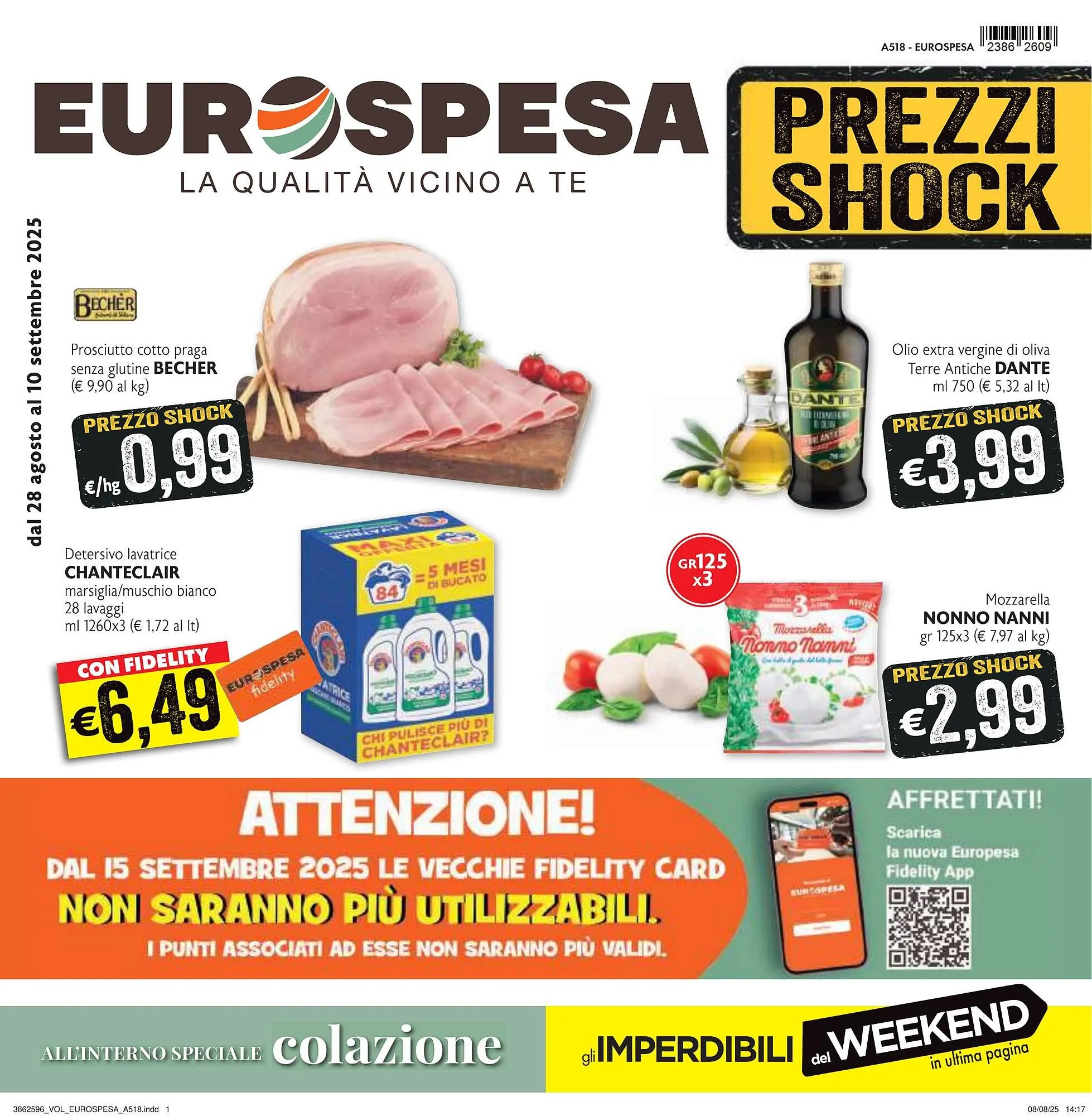 Volantino Eurospesa da 28 agosto a 10 settembre di 2025 - Pagina del volantino 1