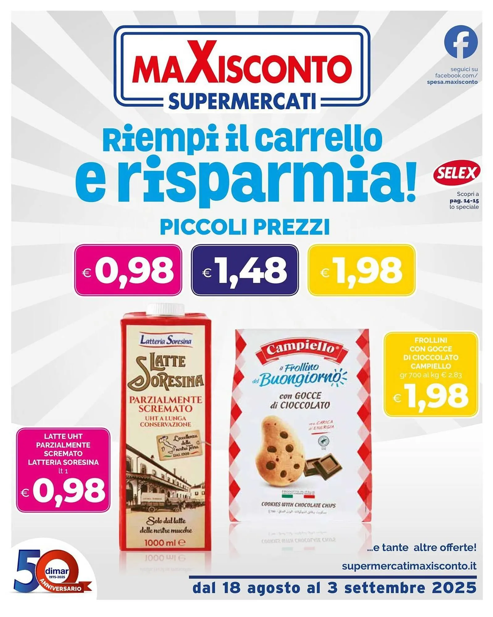 Volantino Maxisconto da 18 agosto a 3 settembre di 2025 - Pagina del volantino 1