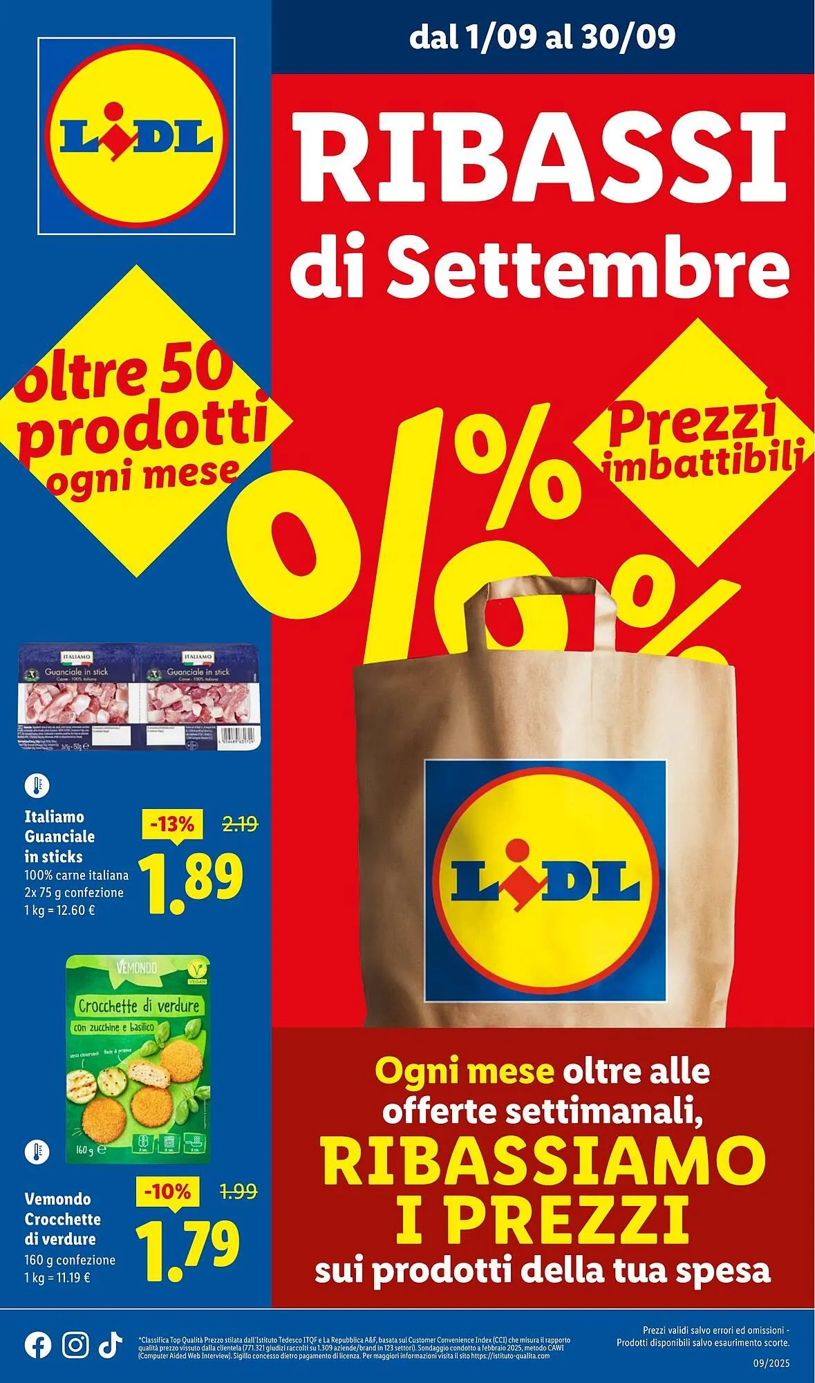 Volantino Lidl da 1 settembre a 30 settembre di 2025 - Pagina del volantino 1