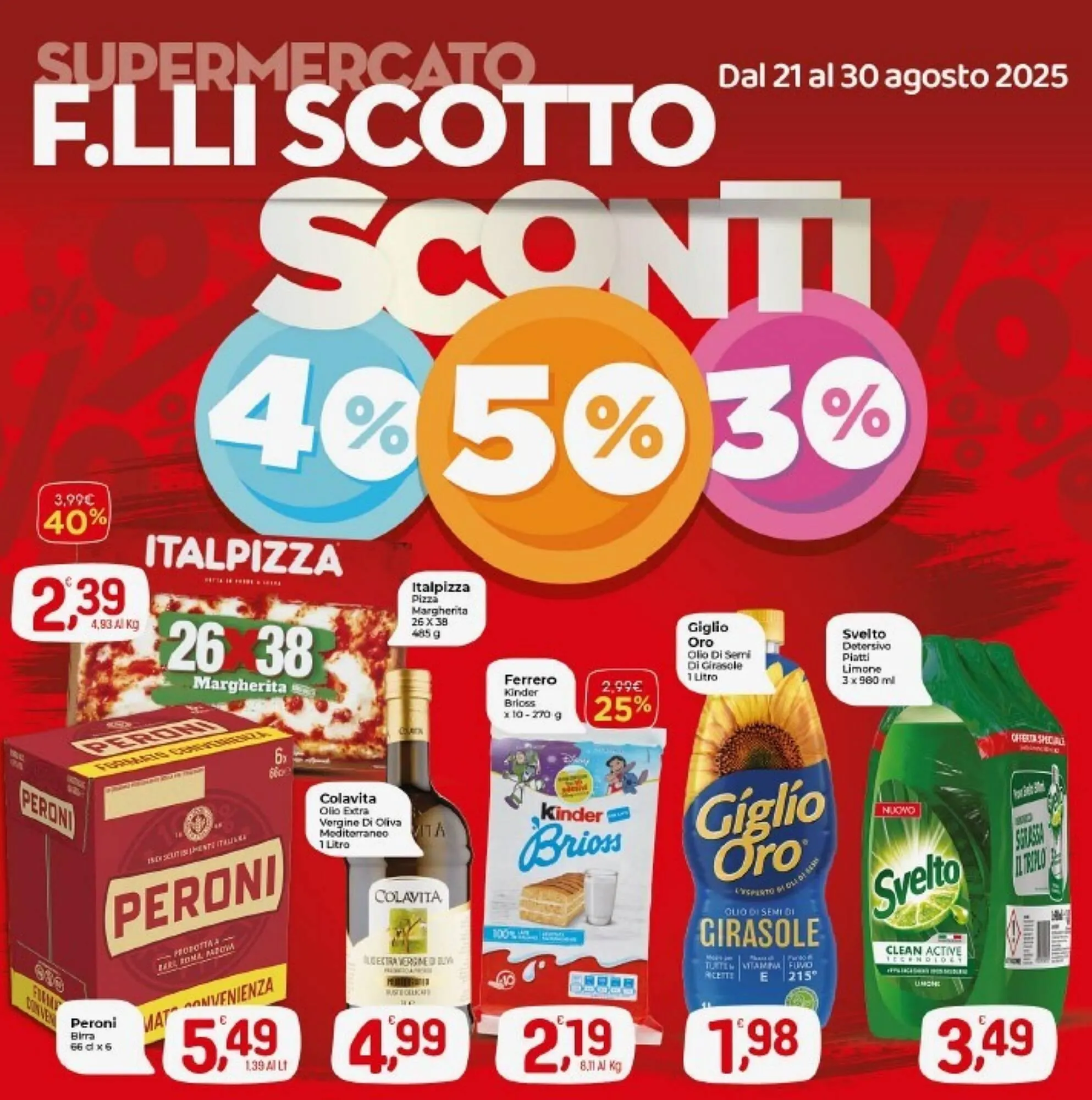 Volantino Supermercato Fratelli Scotto da 21 agosto a 30 agosto di 2025 - Pagina del volantino 1