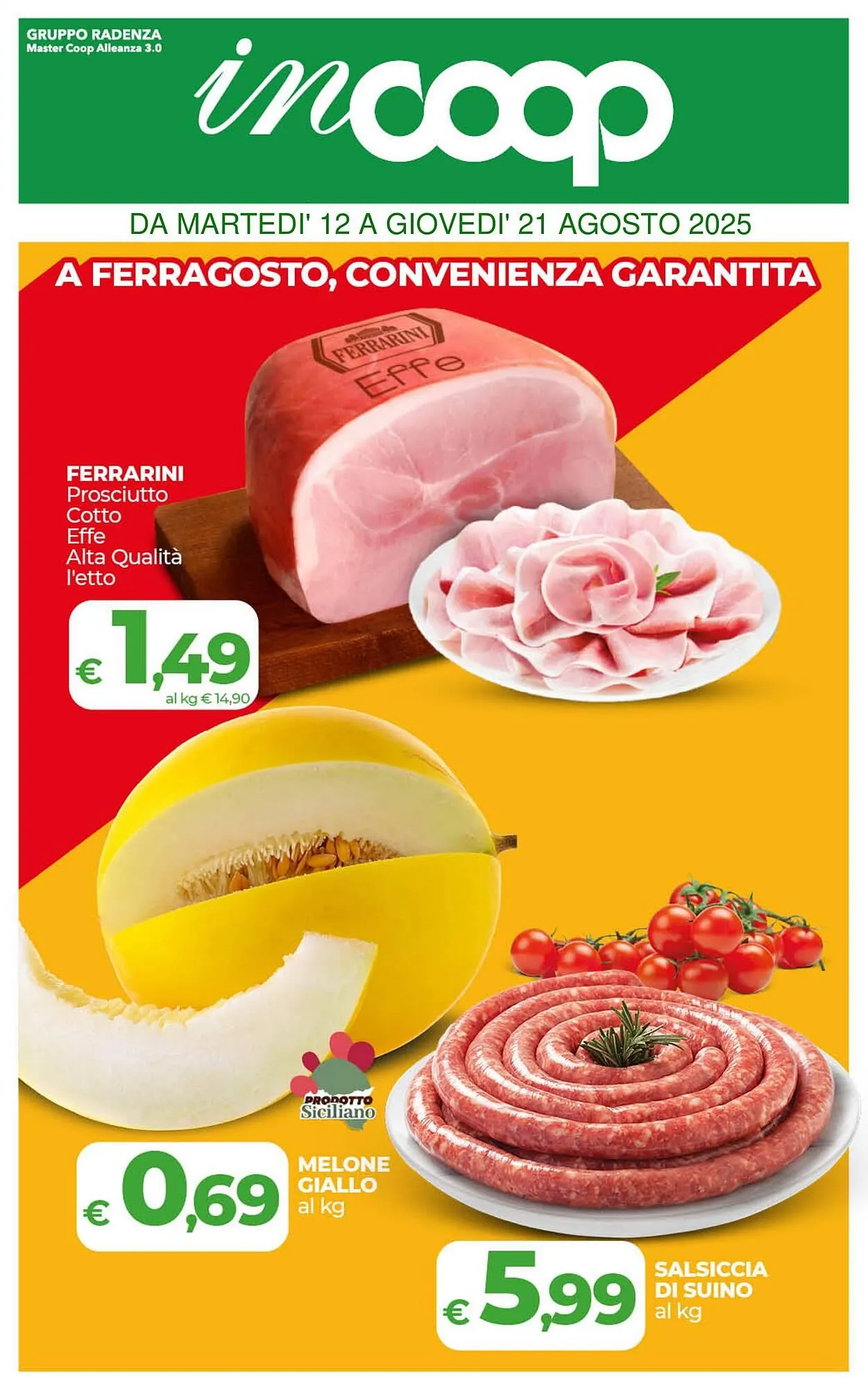 Volantino In Coop da 12 agosto a 21 agosto di 2025 - Pagina del volantino 1