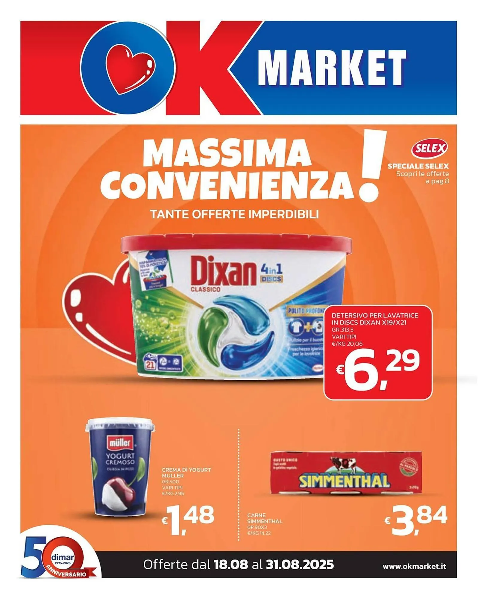 Volantino Ok Market da 18 agosto a 31 agosto di 2025 - Pagina del volantino 1