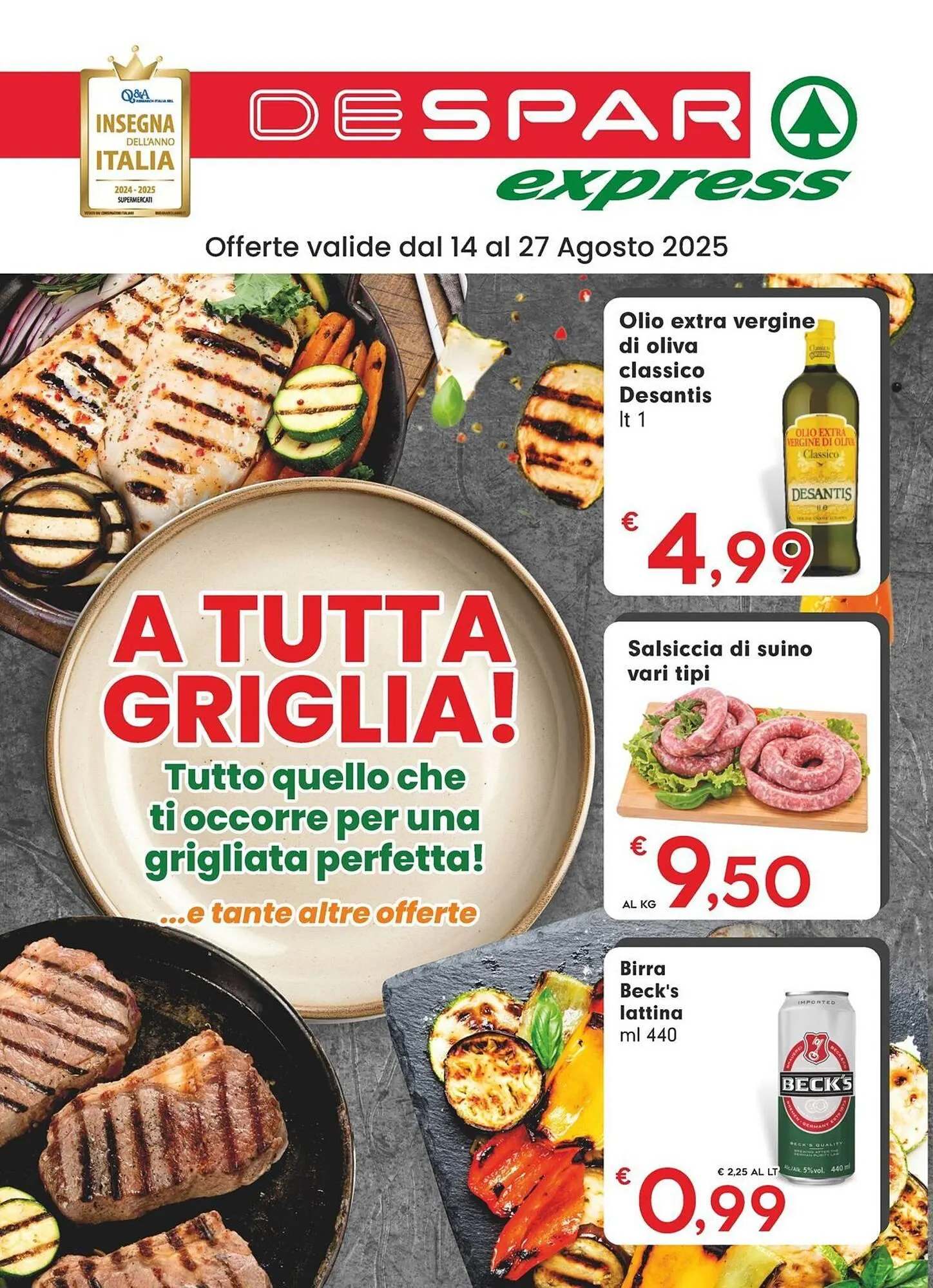 Volantino DeSpar Express da 14 agosto a 27 agosto di 2025 - Pagina del volantino 1