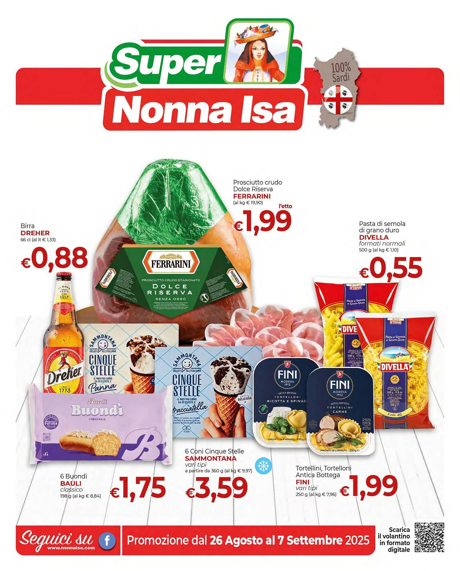 Volantino Supermercati Nonna Isa da 26 agosto a 7 settembre di 2025 - Pagina del volantino 1