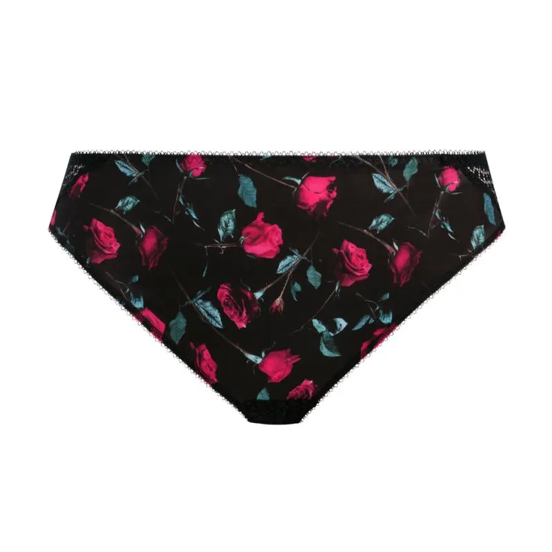 EL-EL4495ROK- Brasiliana in pizzo Lucie - nero rose