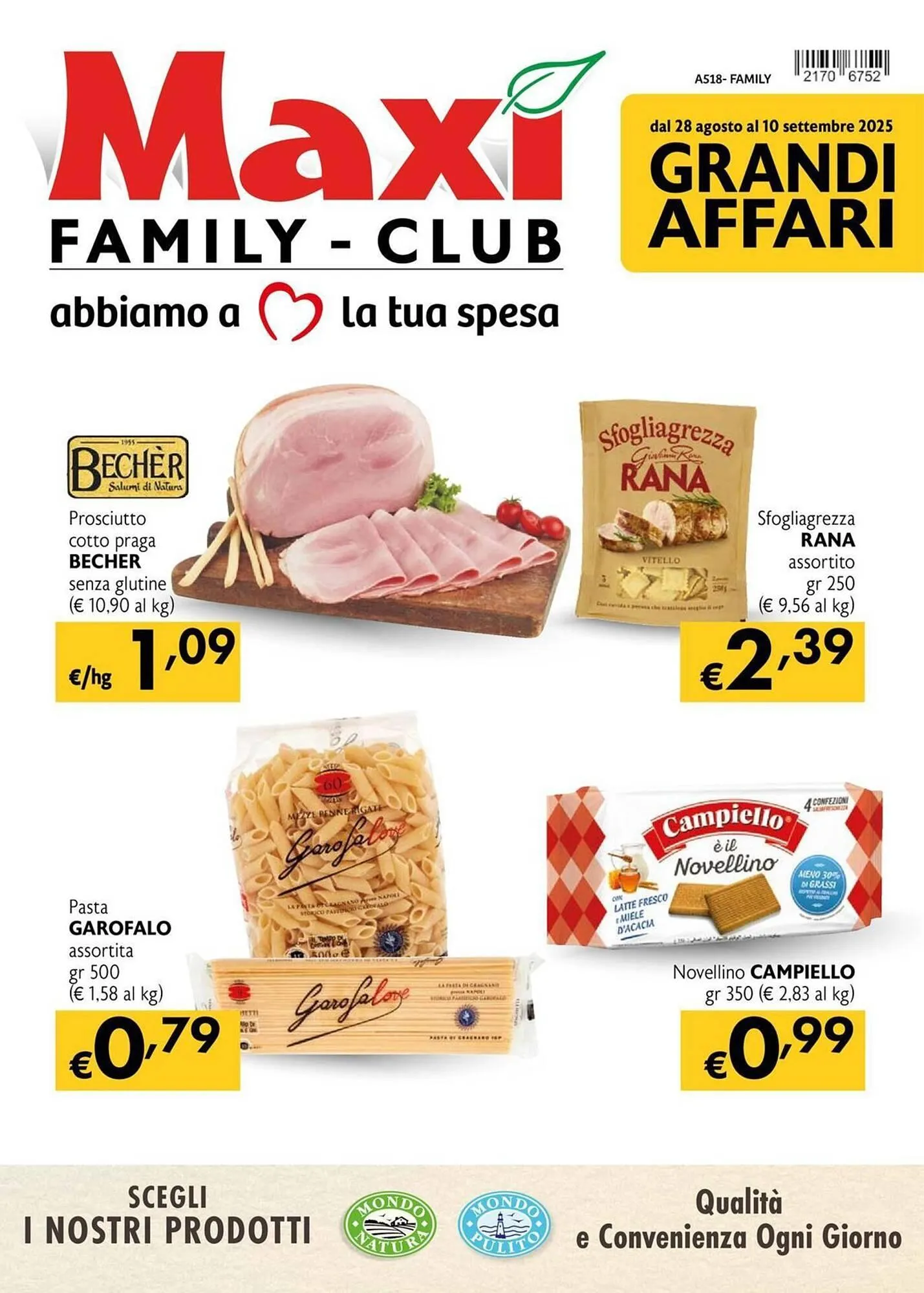 Volantino Maxi Family da 28 agosto a 10 settembre di 2025 - Pagina del volantino 1