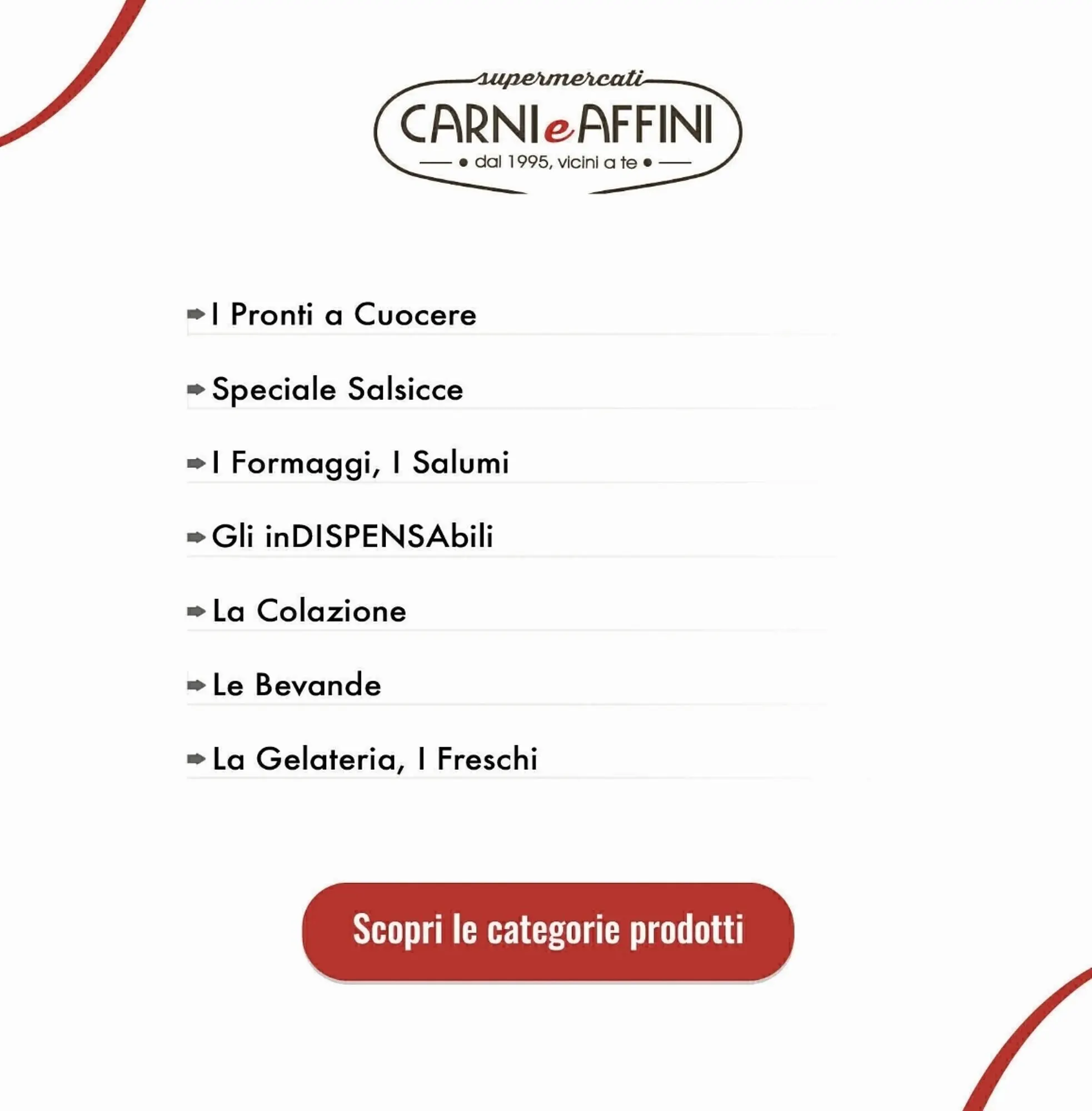 Volantino Carni e Affini Supermercati da 16 agosto a 2 settembre di 2025 - Pagina del volantino 1