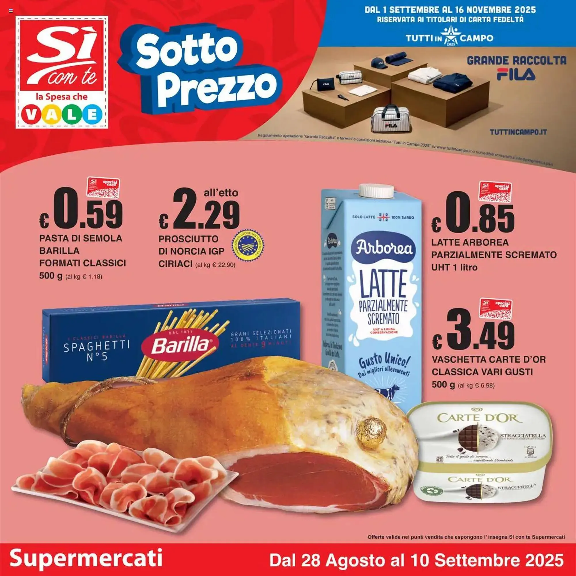 Volantino Sì con te da 28 agosto a 10 settembre di 2025 - Pagina del volantino 1