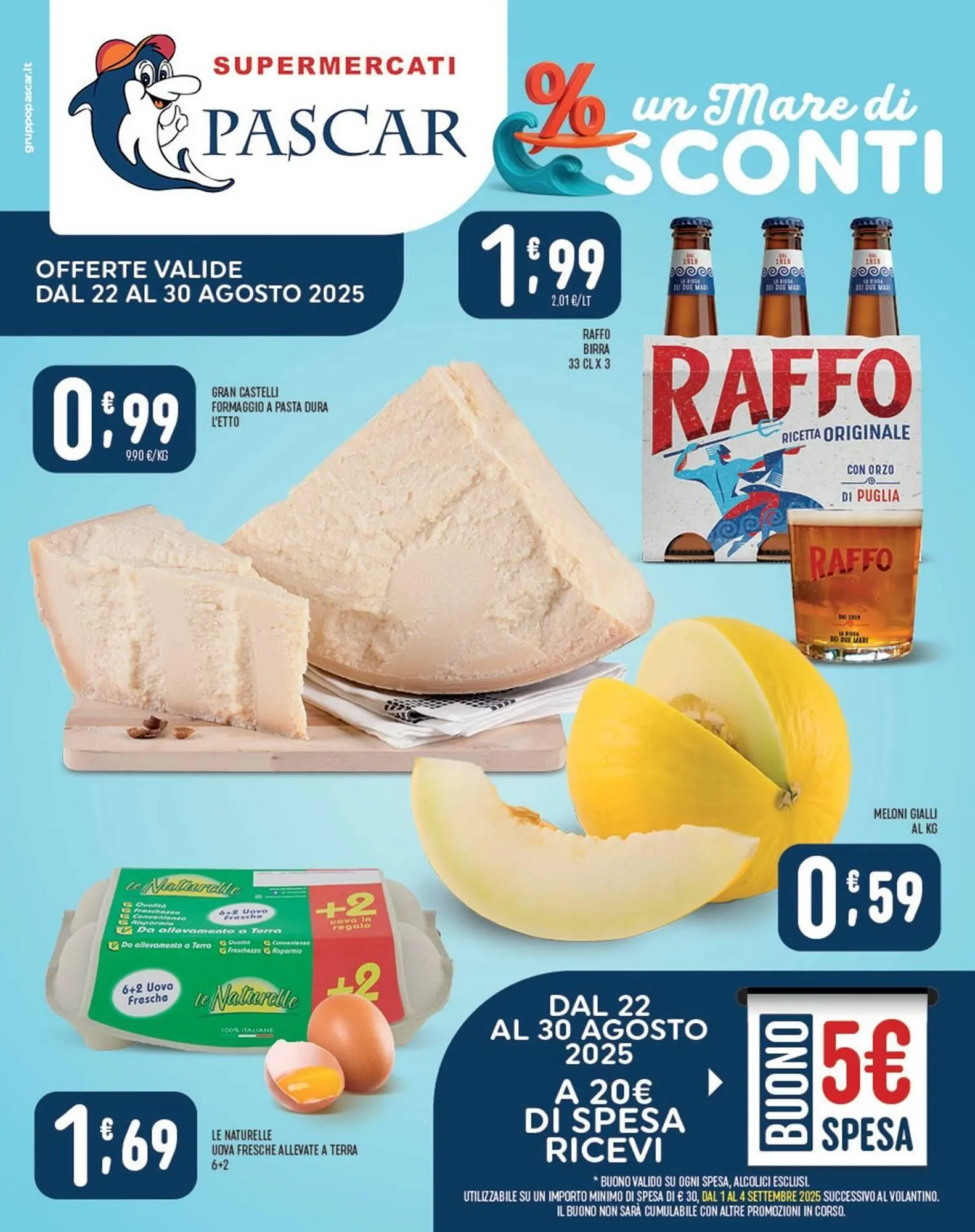 Volantino Gruppo Pascar da 22 agosto a 30 agosto di 2025 - Pagina del volantino 1