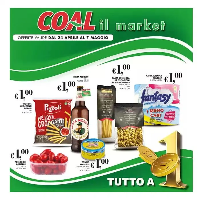 Tutto a 1€ da 24 aprile a 7 maggio di 2025 - Pagina del volantino 1