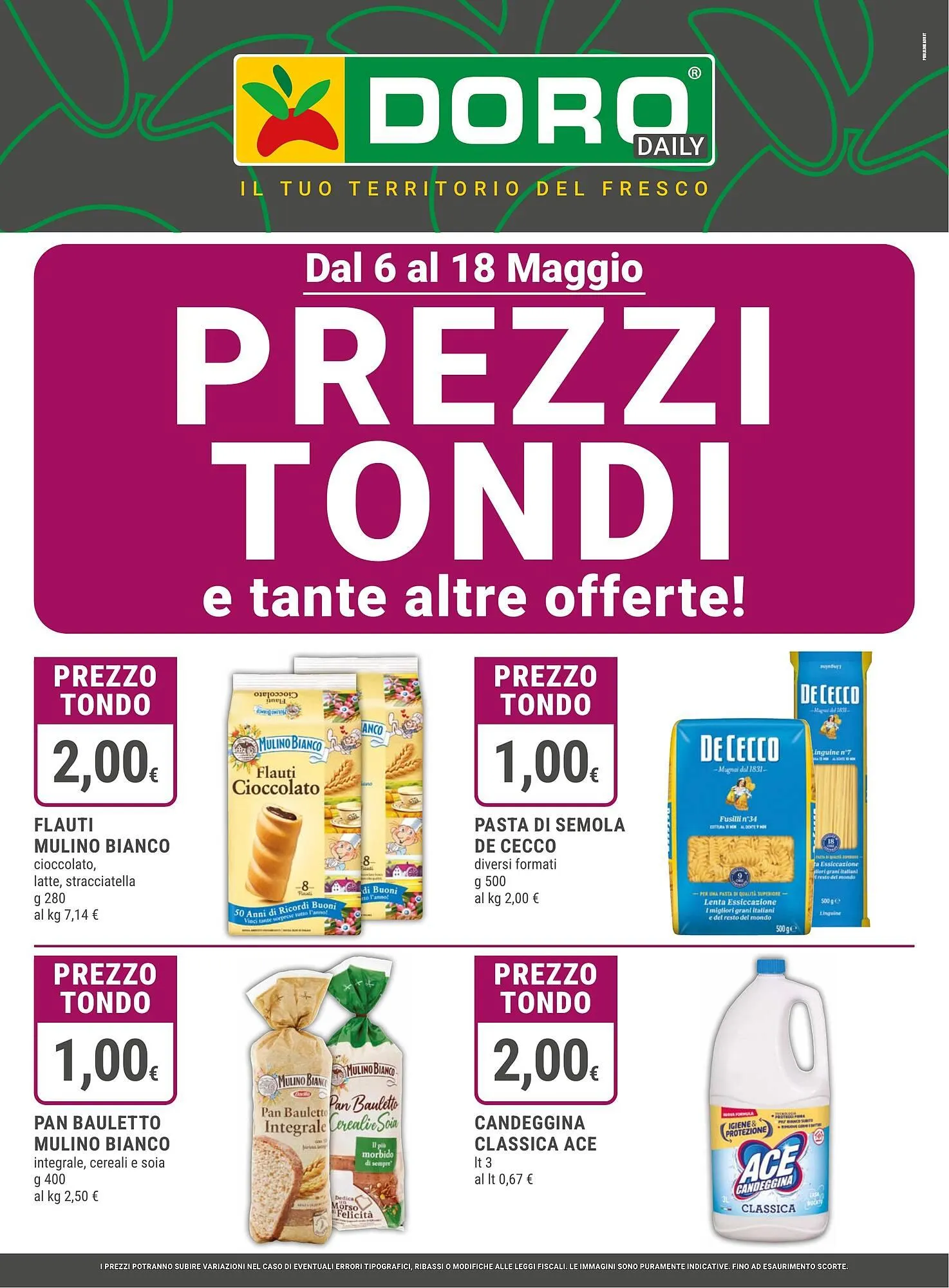 Volantino Doro Daily da 6 maggio a 18 maggio di 2025 - Pagina del volantino 1