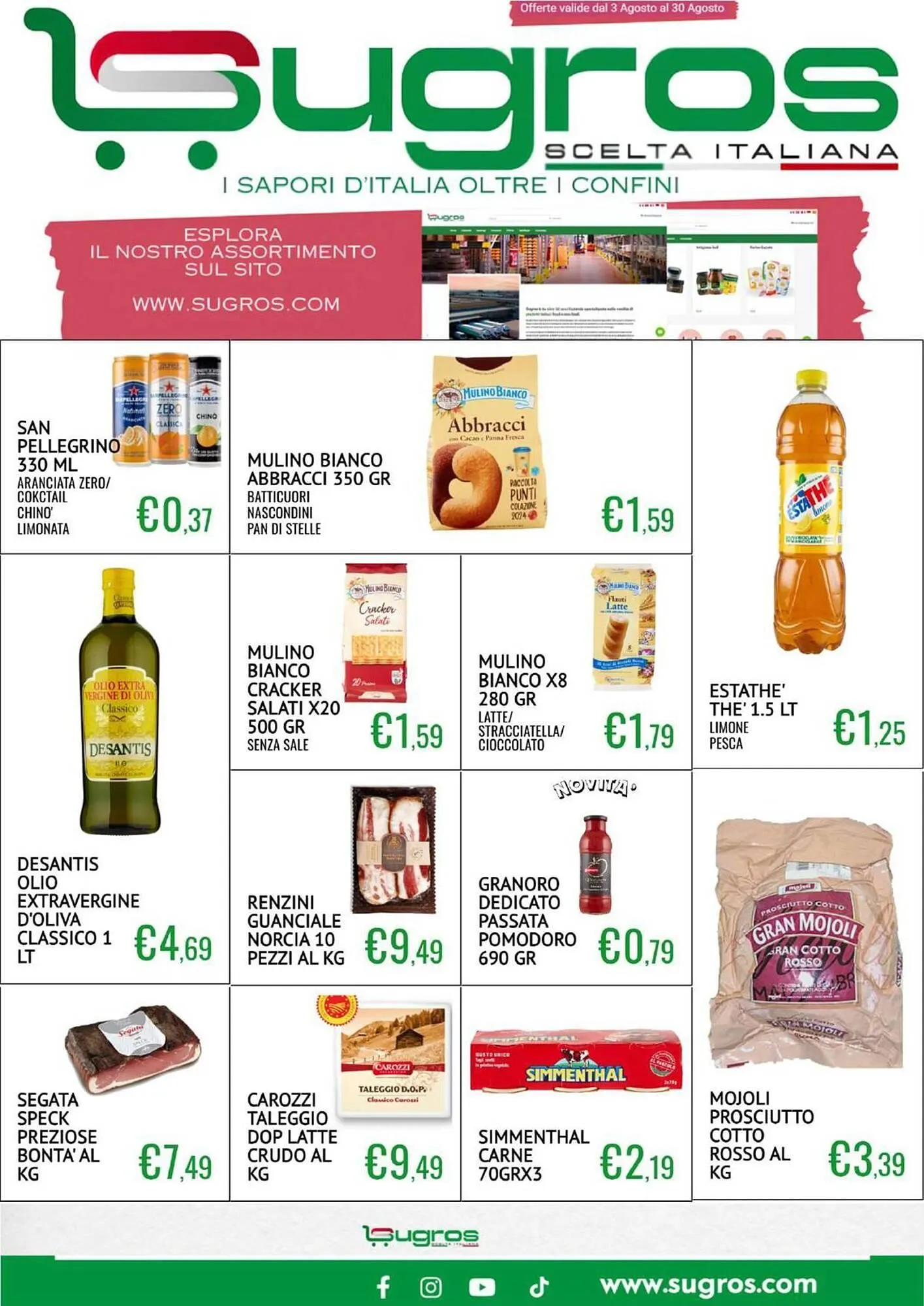 Volantino Sugros da 3 agosto a 30 agosto di 2025 - Pagina del volantino 1