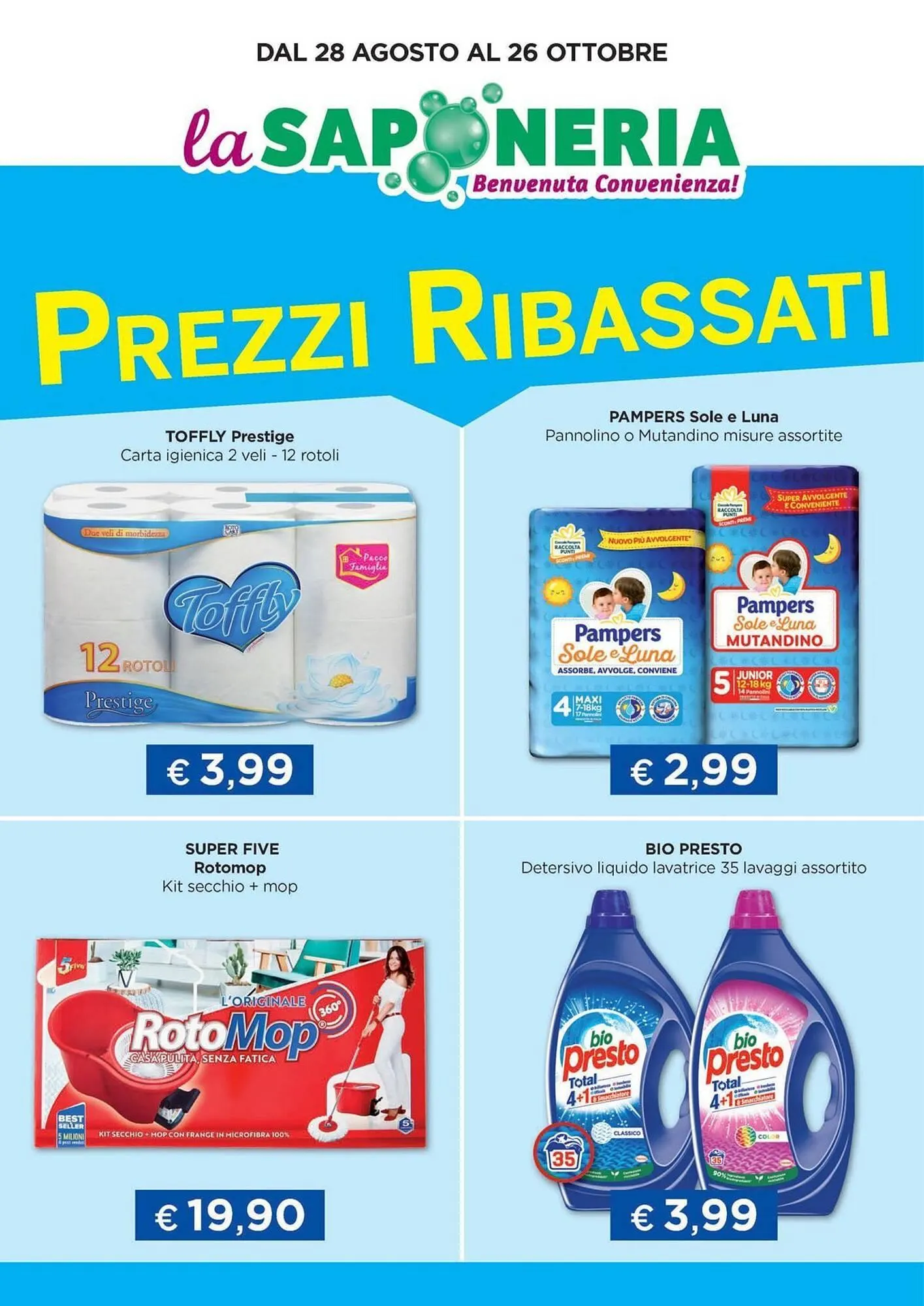 Volantino La Saponeria da 28 agosto a 26 ottobre di 2025 - Pagina del volantino 1