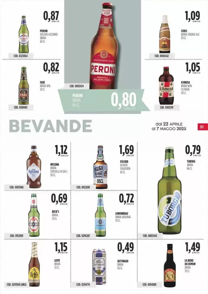 Offerte Carico Cash & Carry da 22 aprile a 7 maggio di 2025 - Pagina del volantino 31