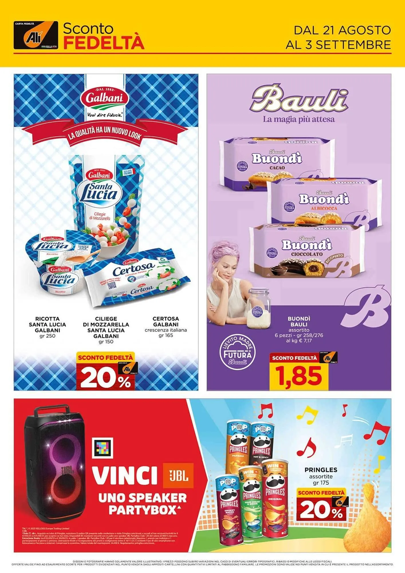 Volantino Alì Supermercati da 21 agosto a 3 settembre di 2025 - Pagina del volantino 1