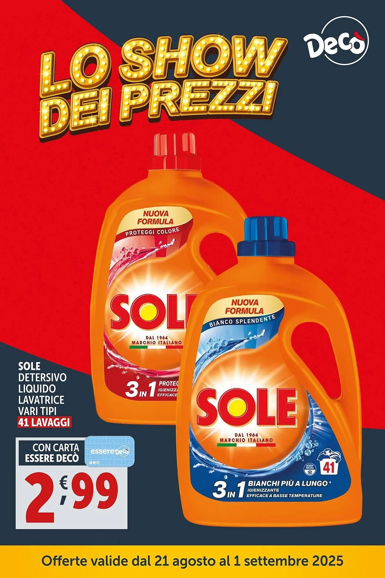 Volantino Deco Supermercati da 21 agosto a 1 settembre di 2025 - Pagina del volantino 1