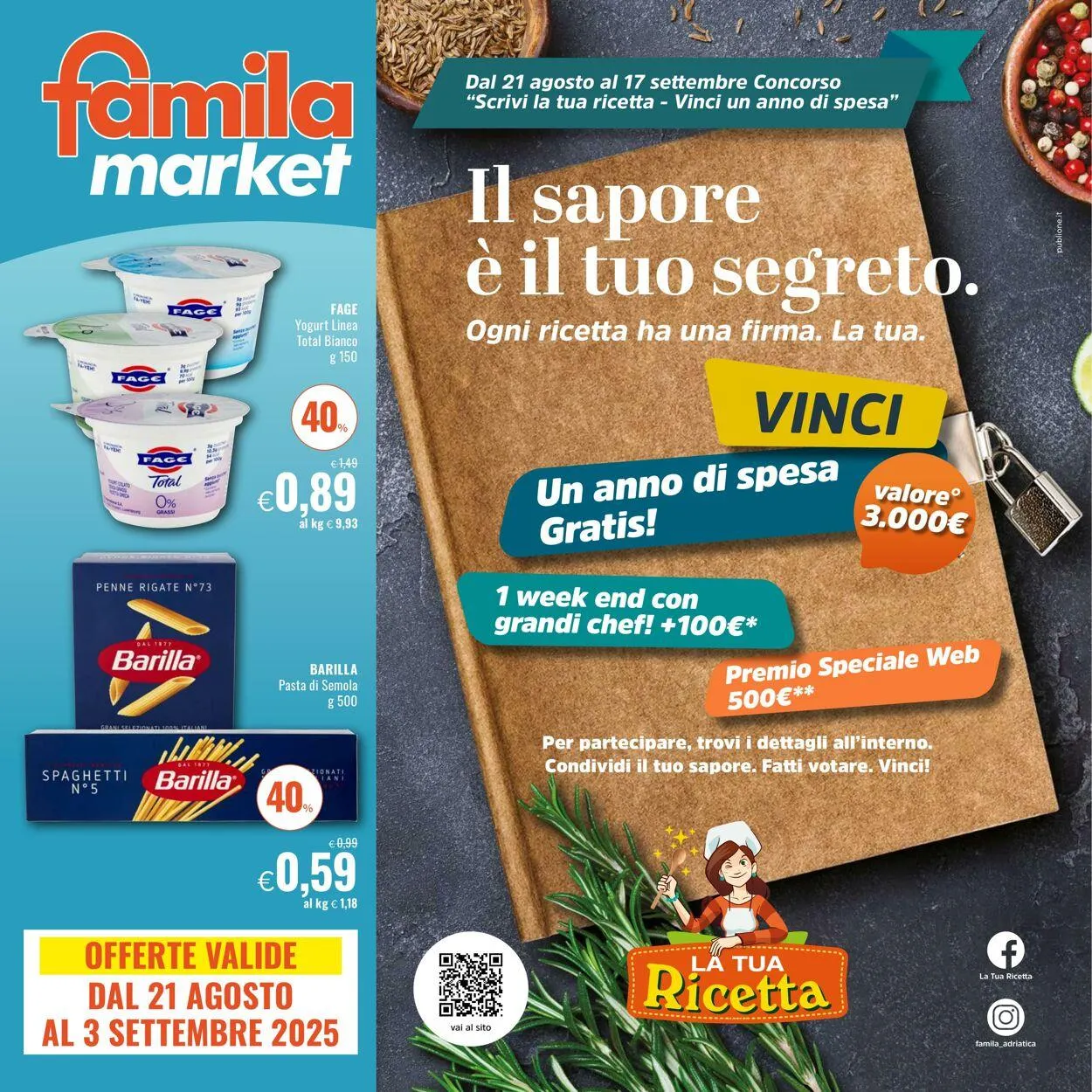 Famila Volantino attuale da 21 agosto a 3 settembre di 2025 - Pagina del volantino 1