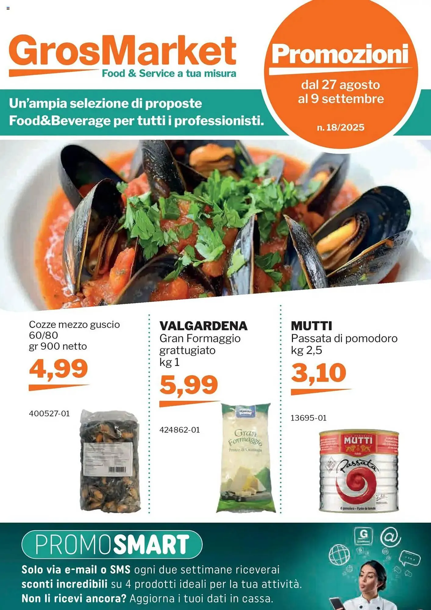 Volantino GrosMarket da 27 agosto a 9 settembre di 2025 - Pagina del volantino 1