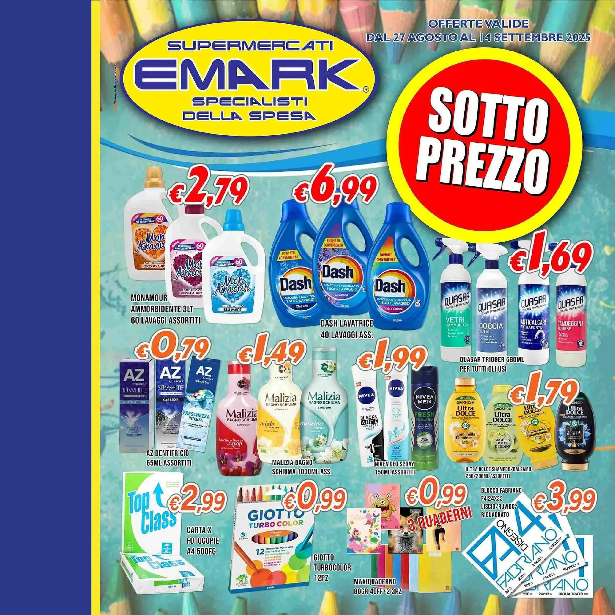 Volantino Supermercati Emark da 27 agosto a 14 settembre di 2025 - Pagina del volantino 1