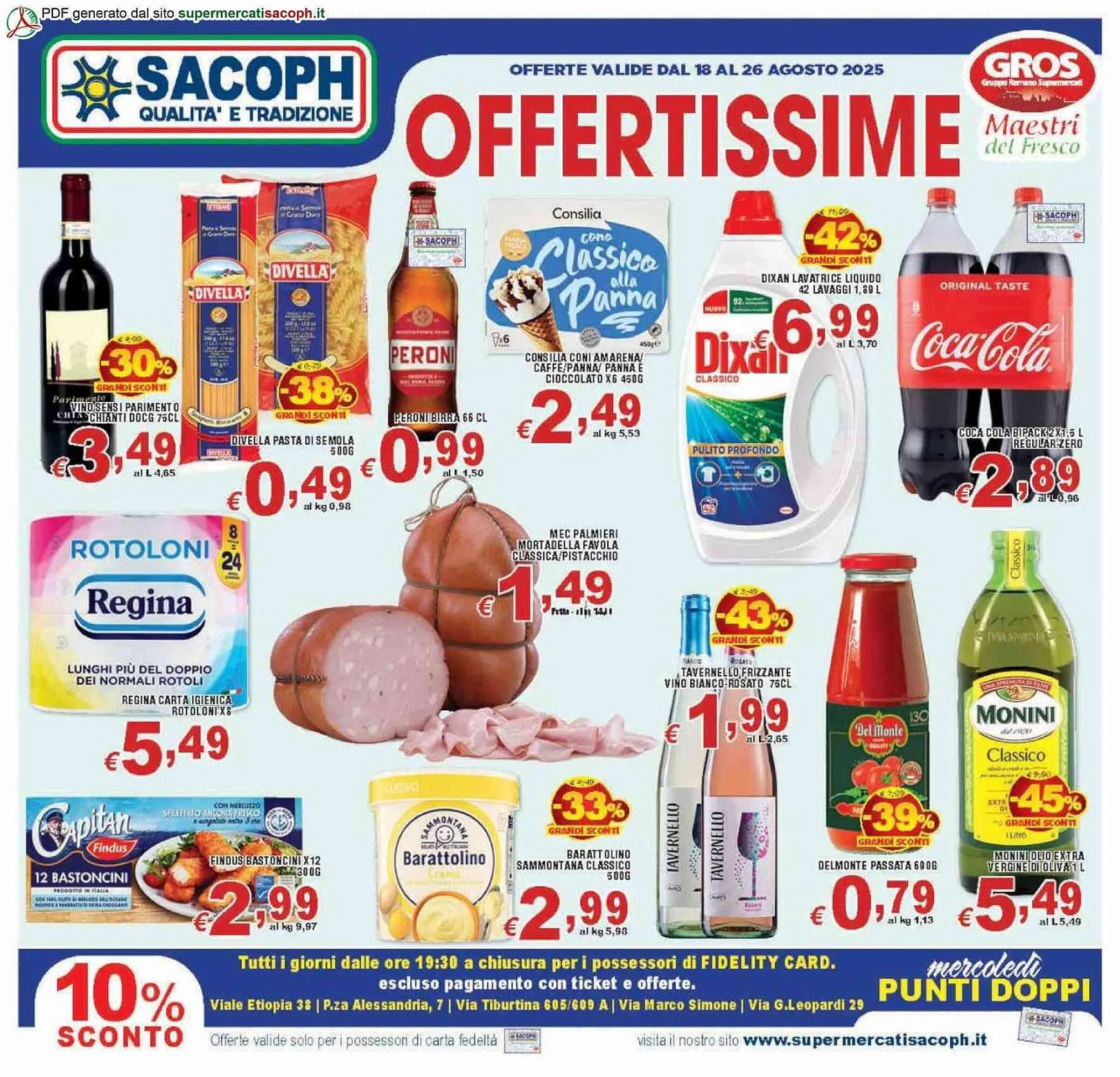 Volantino Sacoph da 18 agosto a 26 agosto di 2025 - Pagina del volantino 1
