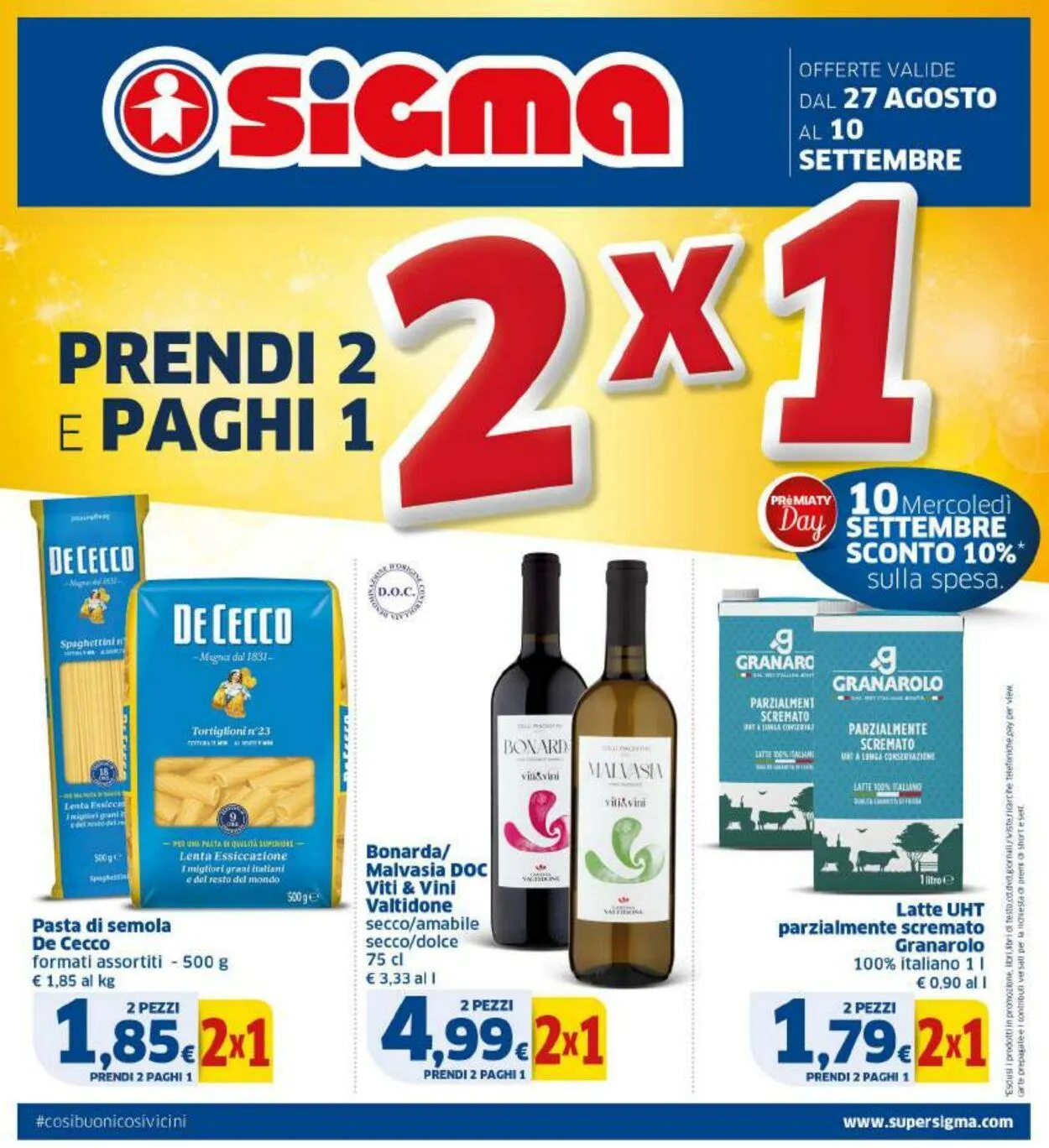 Sigma - Bologna Volantino attuale da 27 agosto a 10 settembre di 2025 - Pagina del volantino 1