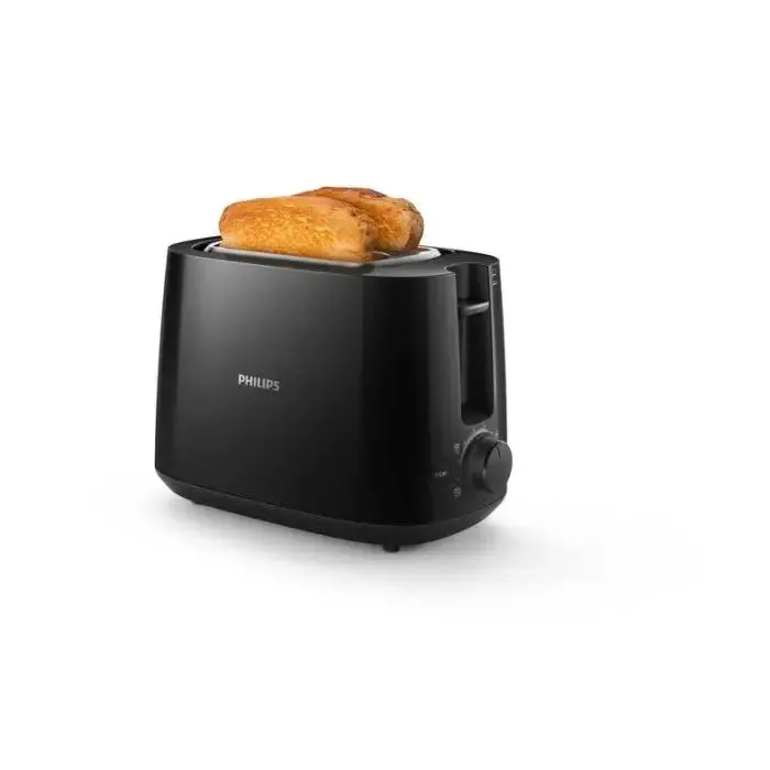 Philips daily collection hd2581/90 tostapane - 2 fette, fessura ampia, nero