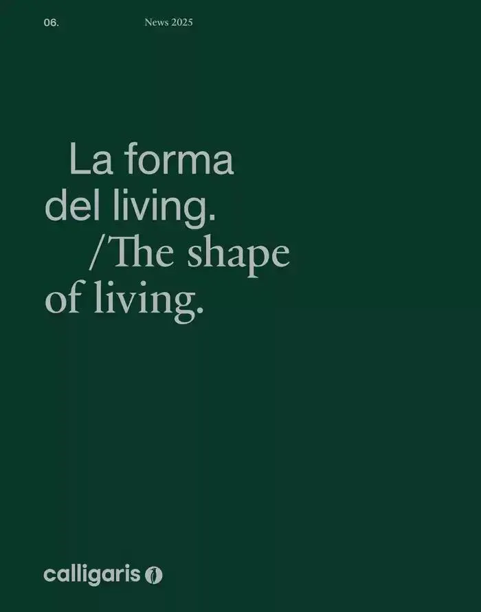 La forma del living. da 1 gennaio a 31 dicembre di 2025 - Pagina del volantino 1