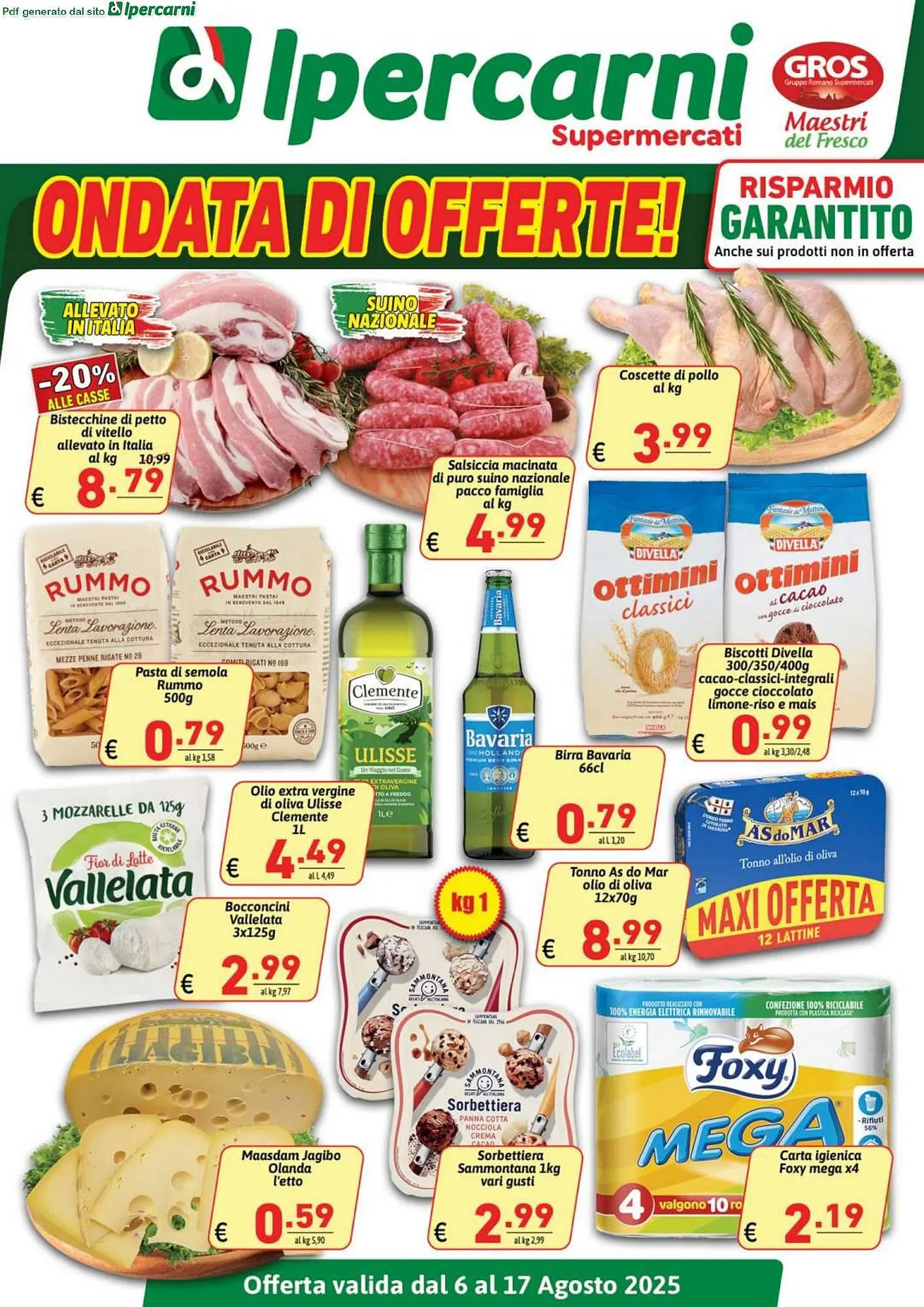 Volantino Ipercarni da 6 agosto a 17 agosto di 2025 - Pagina del volantino 1