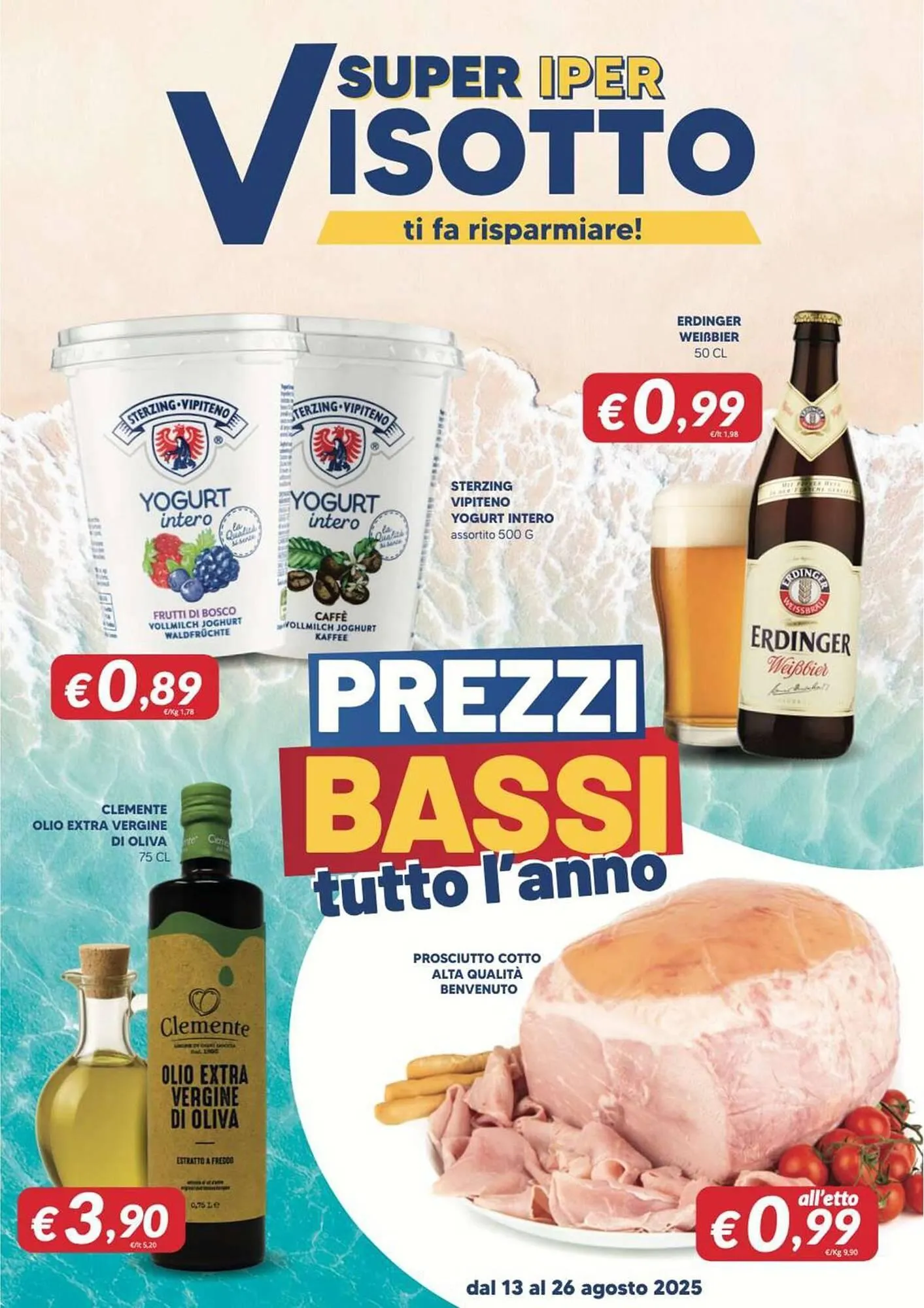 Volantino Supermercati Visotto da 13 agosto a 26 agosto di 2025 - Pagina del volantino 1