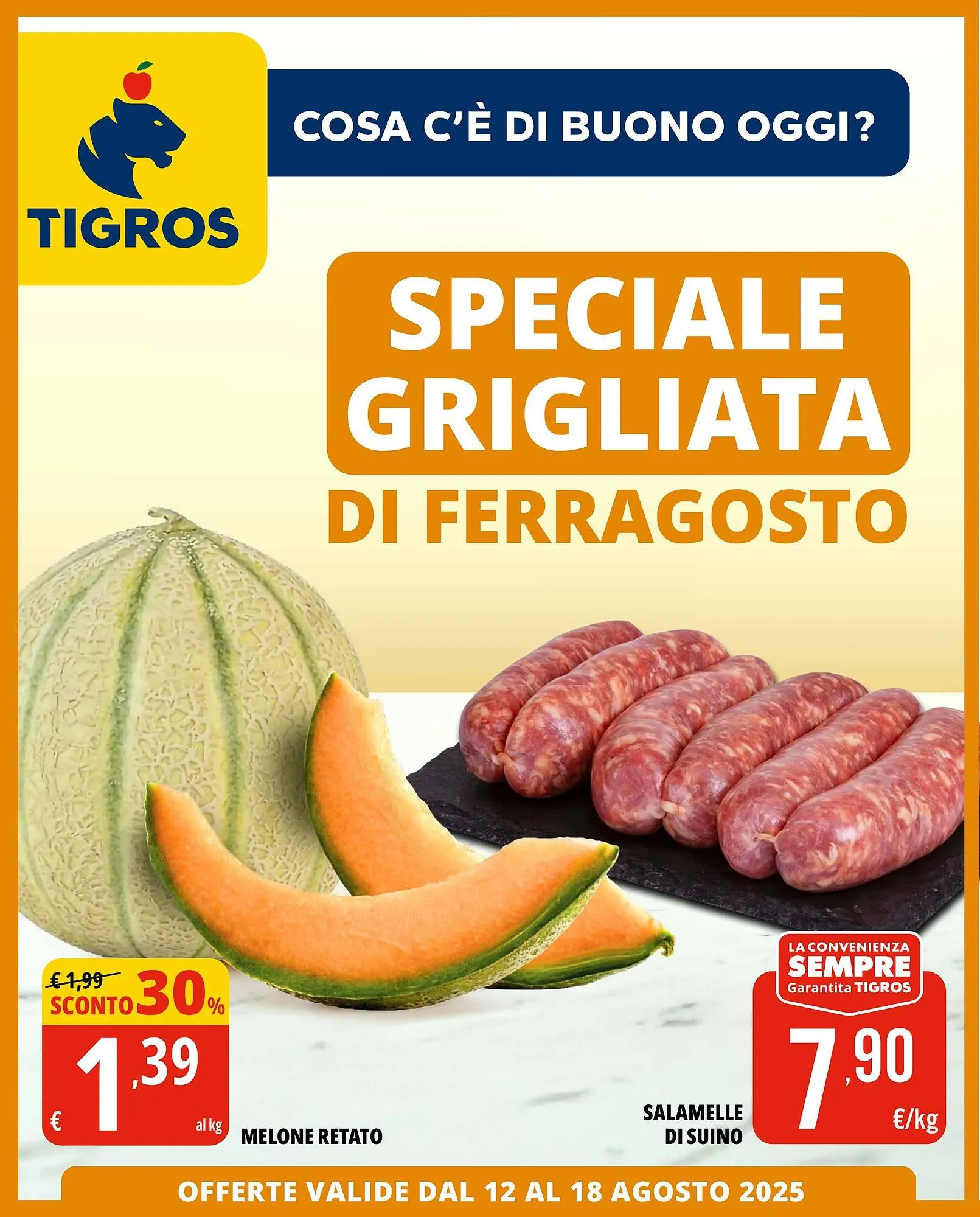 Volantino Tigros da 12 agosto a 18 agosto di 2025 - Pagina del volantino 1