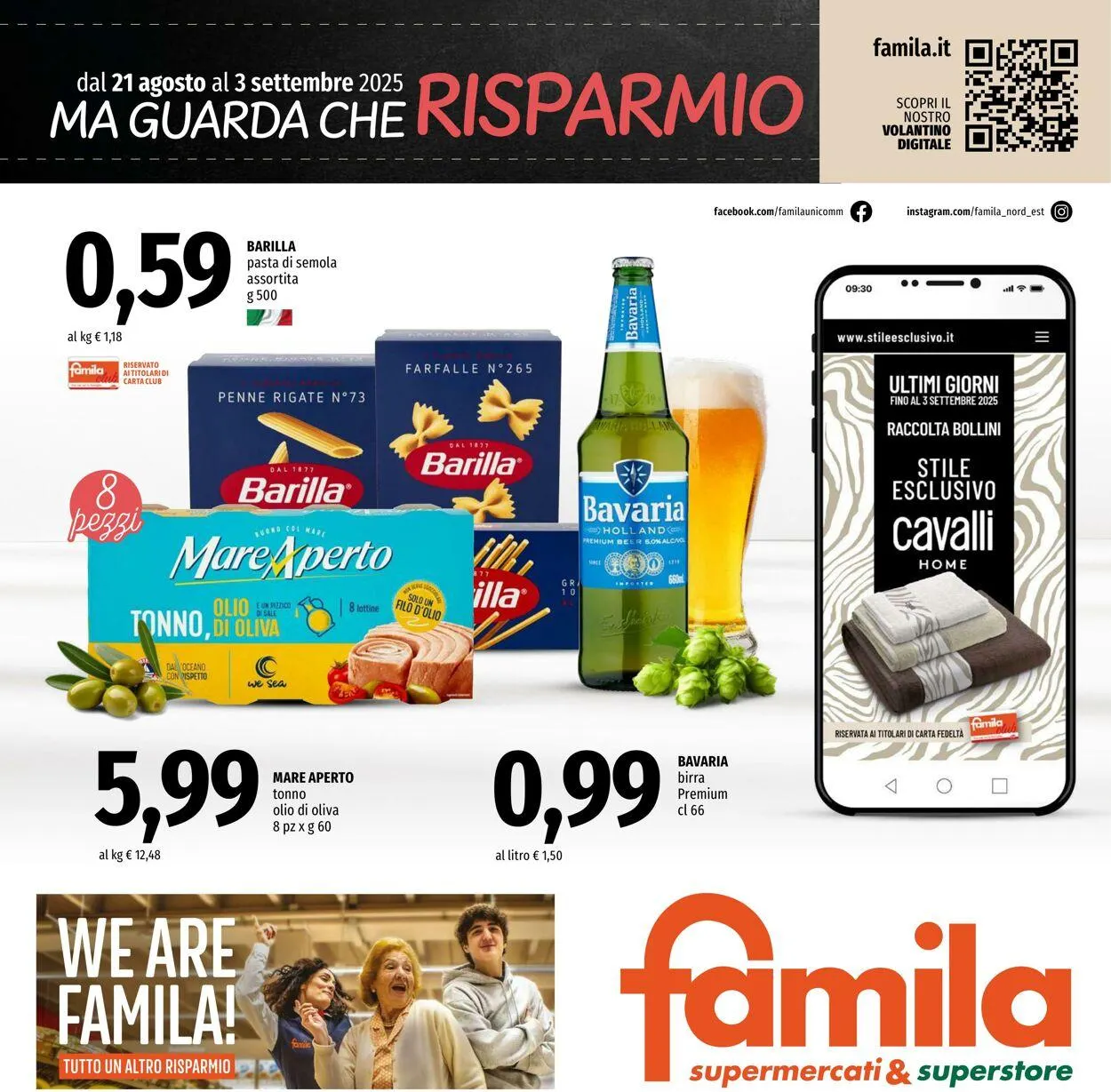 Famila Volantino attuale da 21 agosto a 3 settembre di 2025 - Pagina del volantino 1