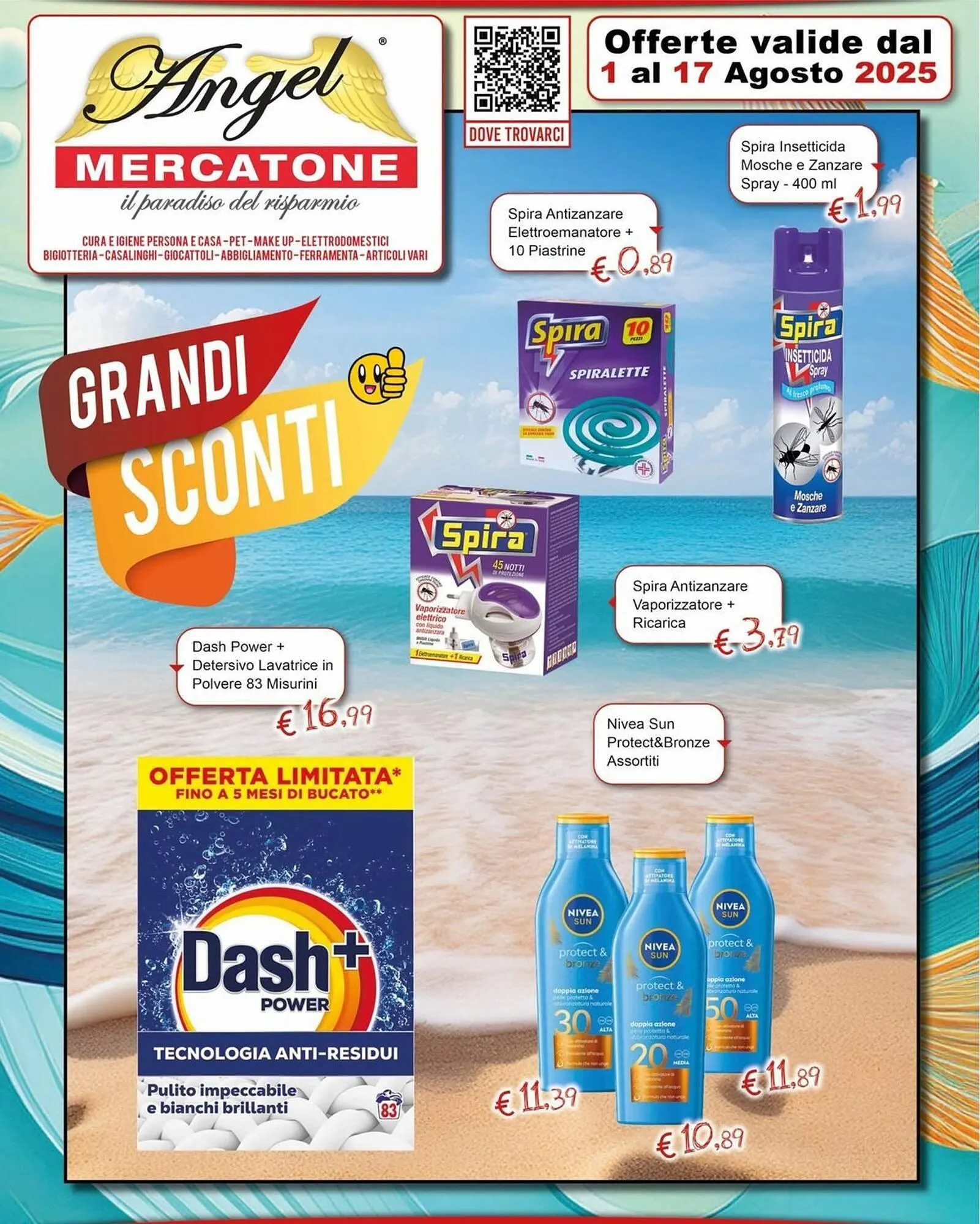 Volantino Angel Mercatone da 1 agosto a 17 agosto di 2025 - Pagina del volantino 1