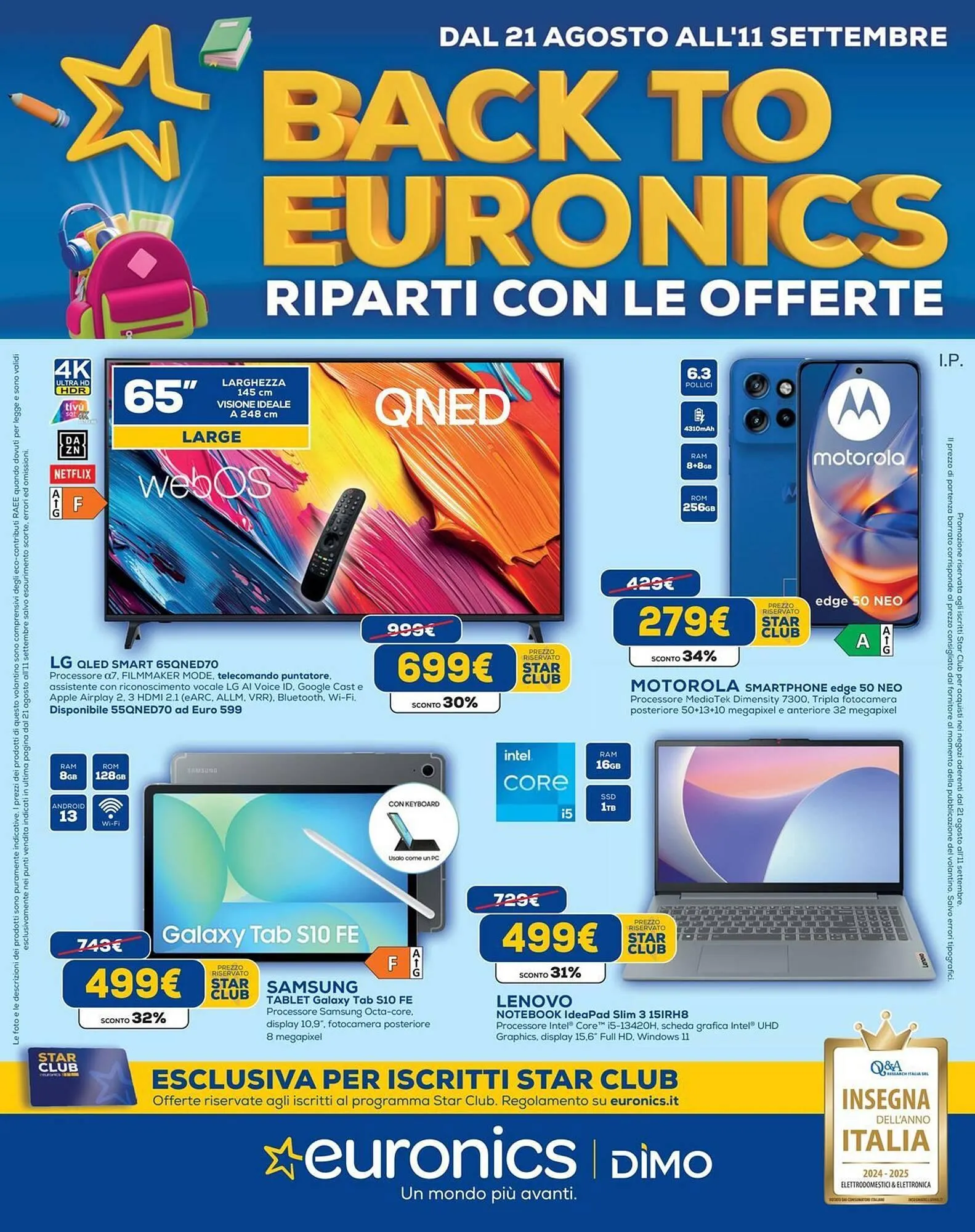 Volantino Euronics da 21 agosto a 11 settembre di 2025 - Pagina del volantino 1