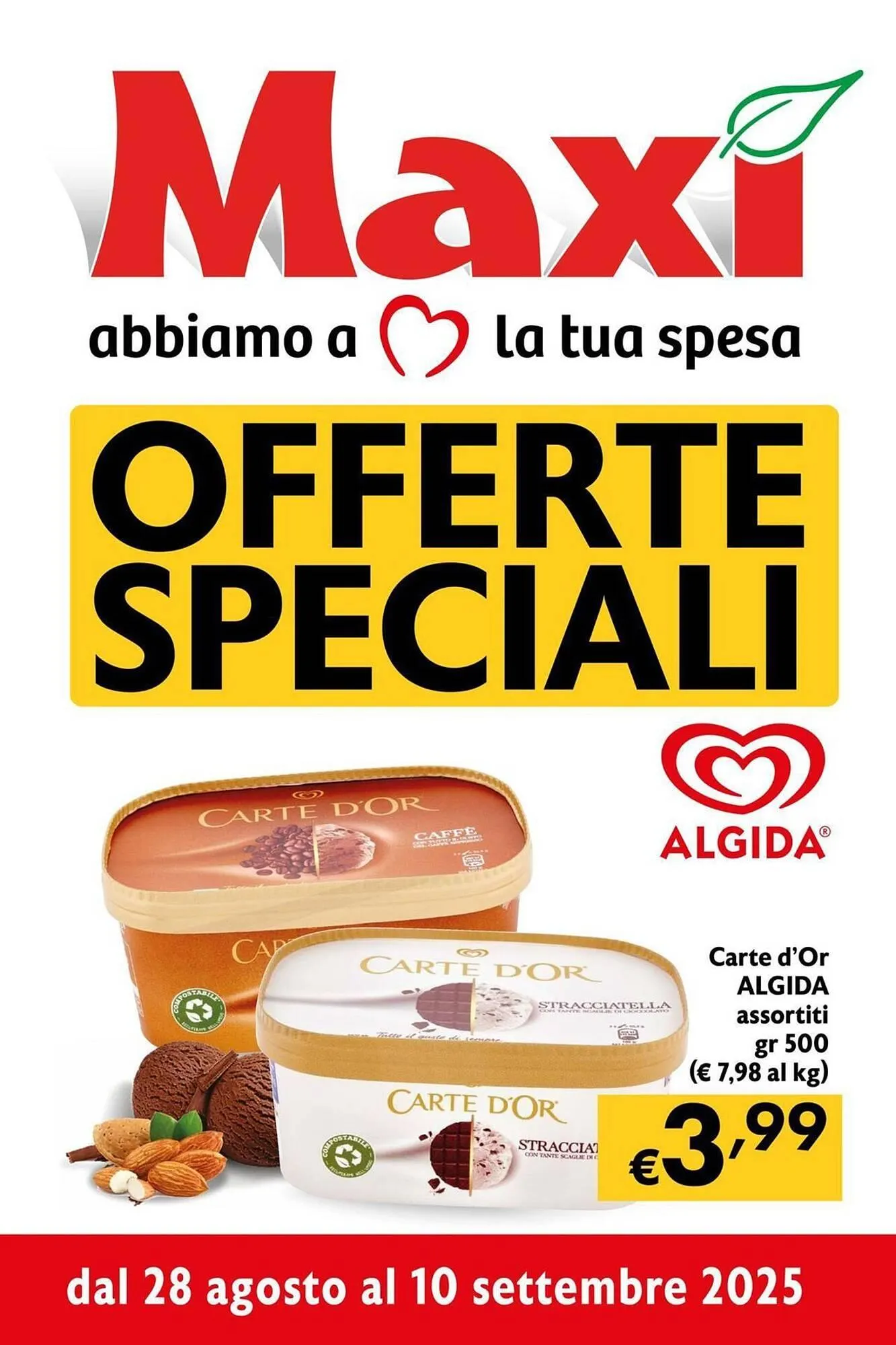 Volantino Maxi Supermercati da 28 agosto a 10 settembre di 2025 - Pagina del volantino 1