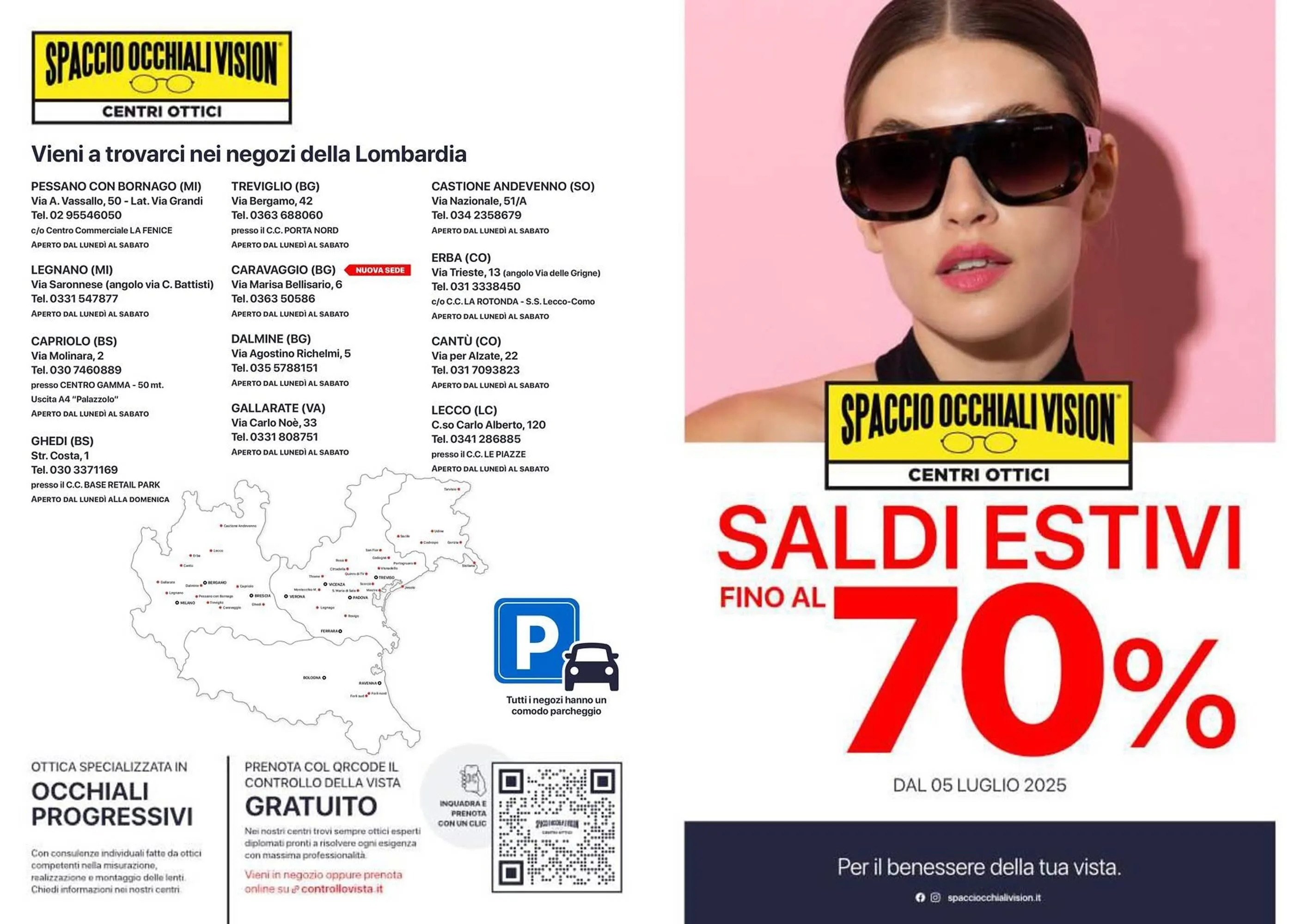 Volantino Spaccio Occhiali Vision - 1