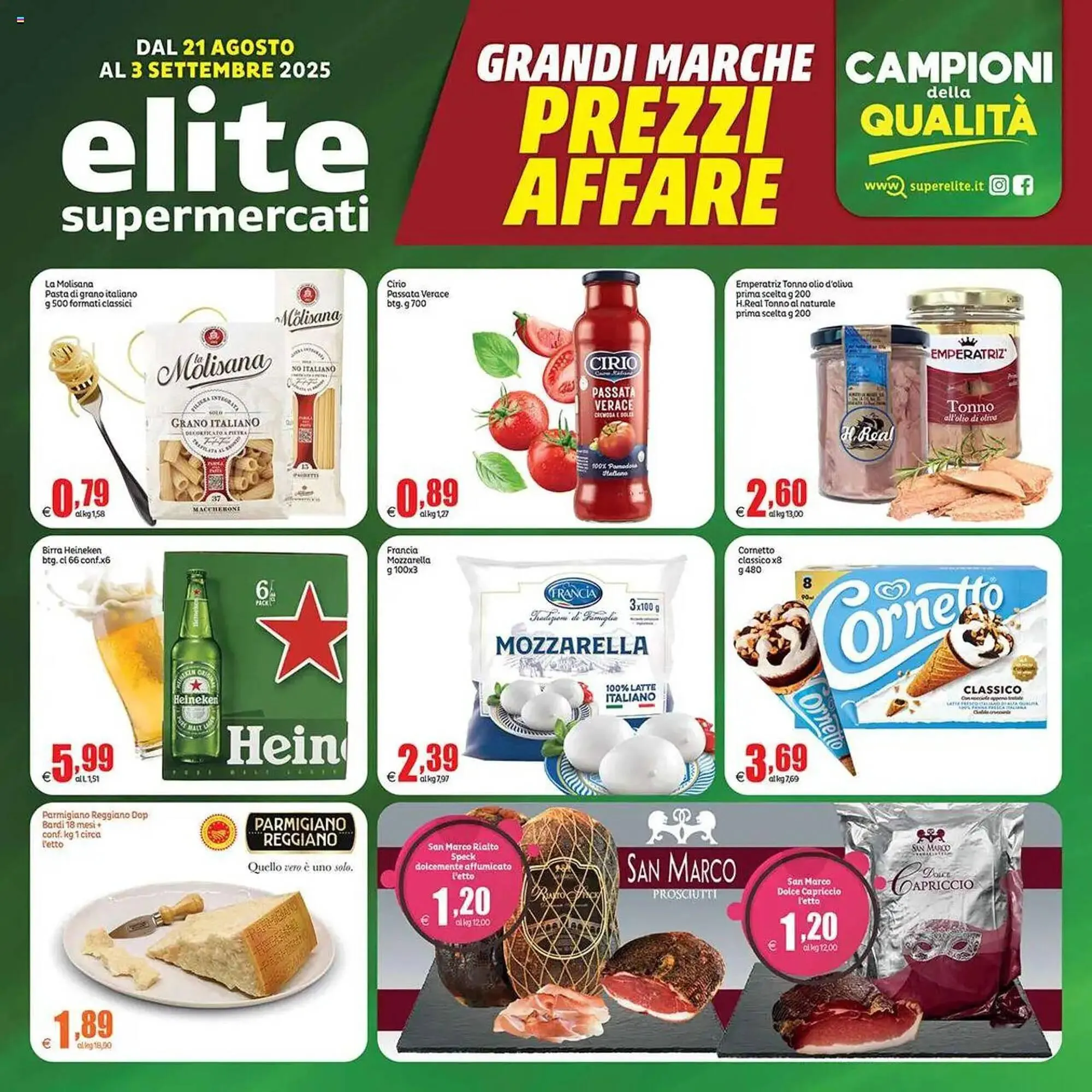 Volantino Elite da 21 agosto a 3 settembre di 2025 - Pagina del volantino 1