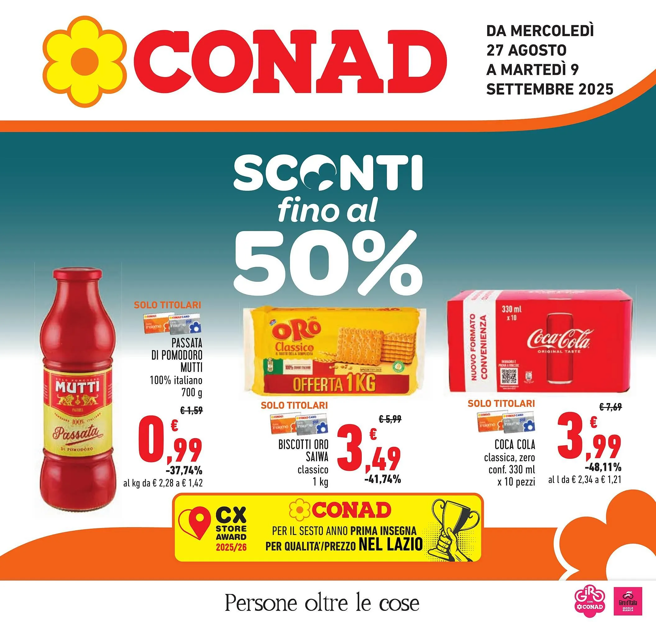 Volantino Conad da 27 agosto a 9 settembre di 2025 - Pagina del volantino 1