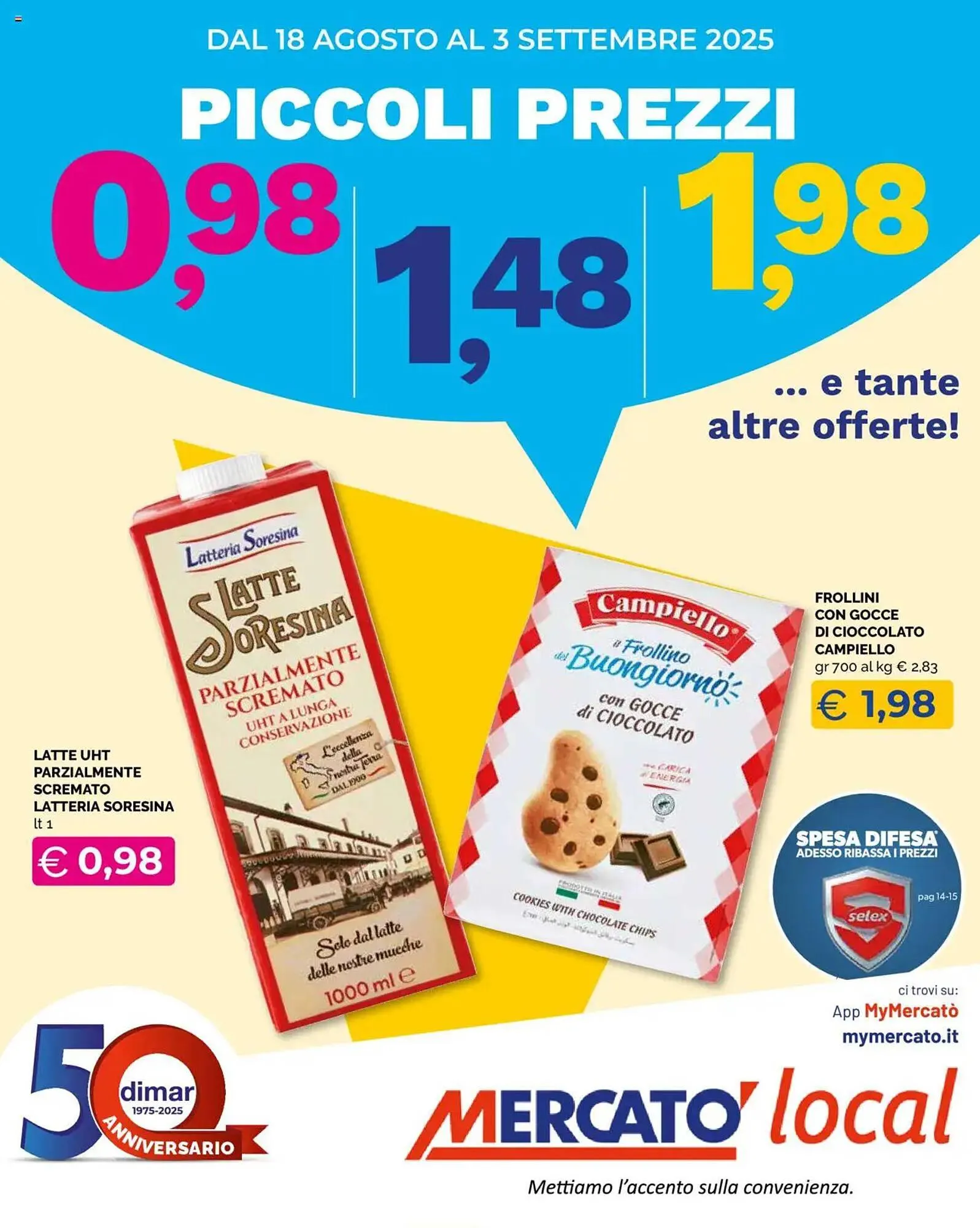 Volantino Mercatò Local da 18 agosto a 3 settembre di 2025 - Pagina del volantino 1
