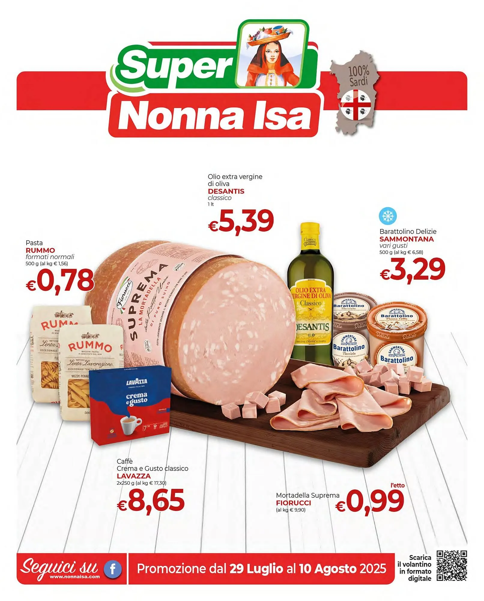 Volantino Supermercati Nonna Isa da 29 luglio a 10 agosto di 2025 - Pagina del volantino 1