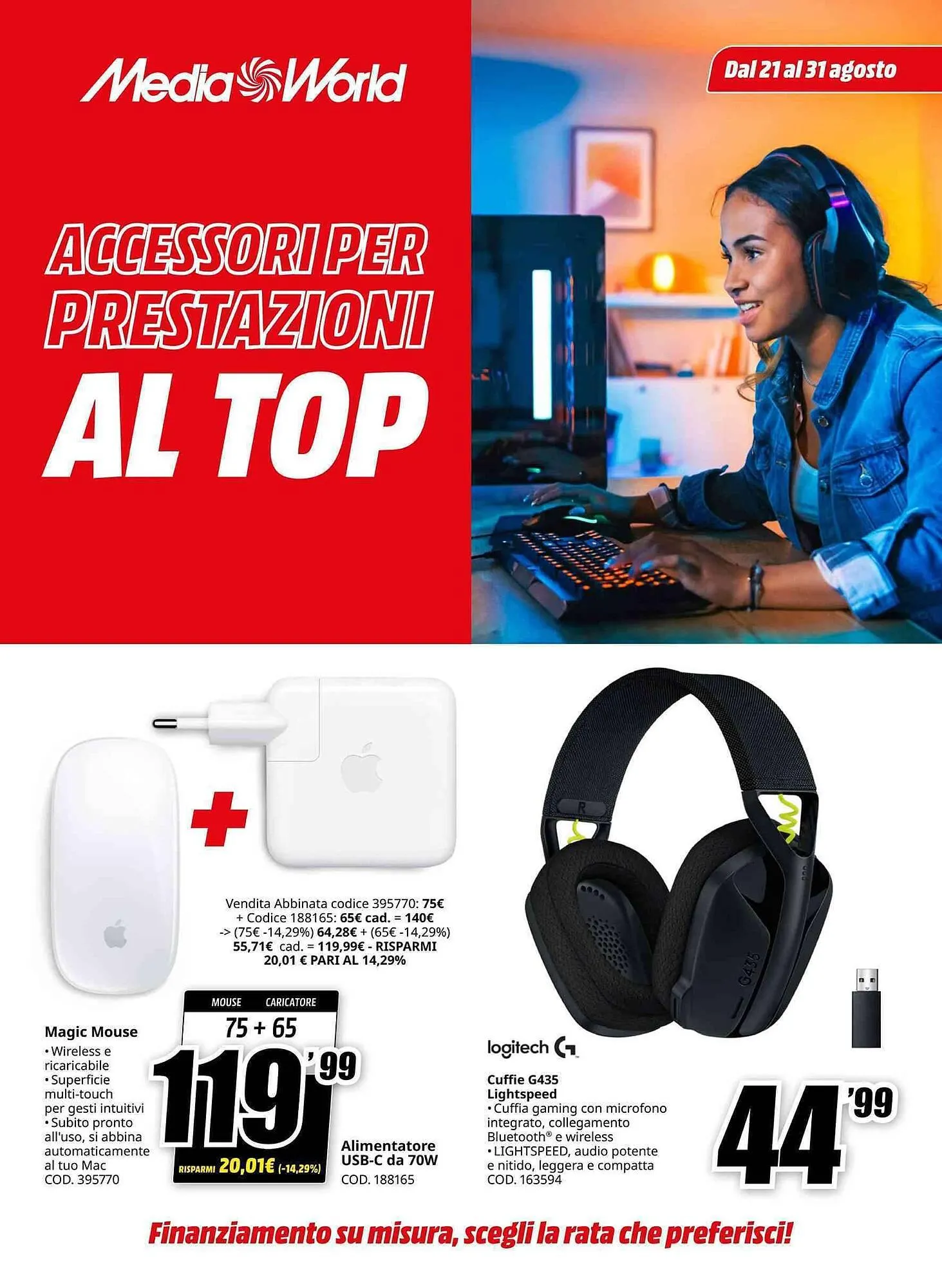 Volantino MediaWorld da 21 agosto a 31 agosto di 2025 - Pagina del volantino 1