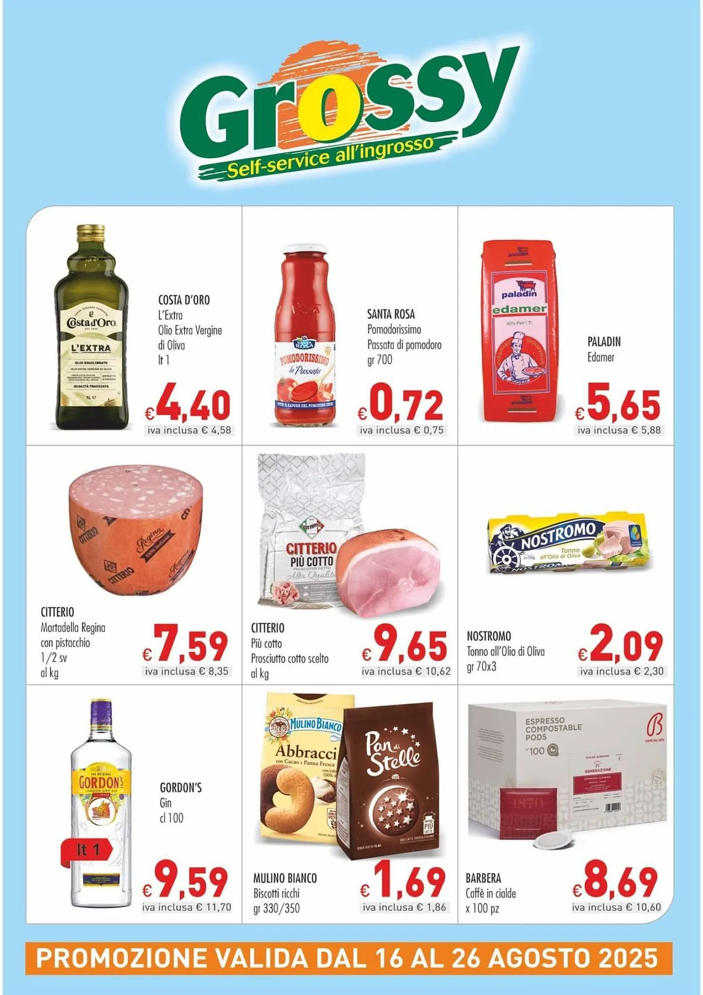 Volantino Cash & Carry Grossy da 16 agosto a 26 agosto di 2025 - Pagina del volantino 1