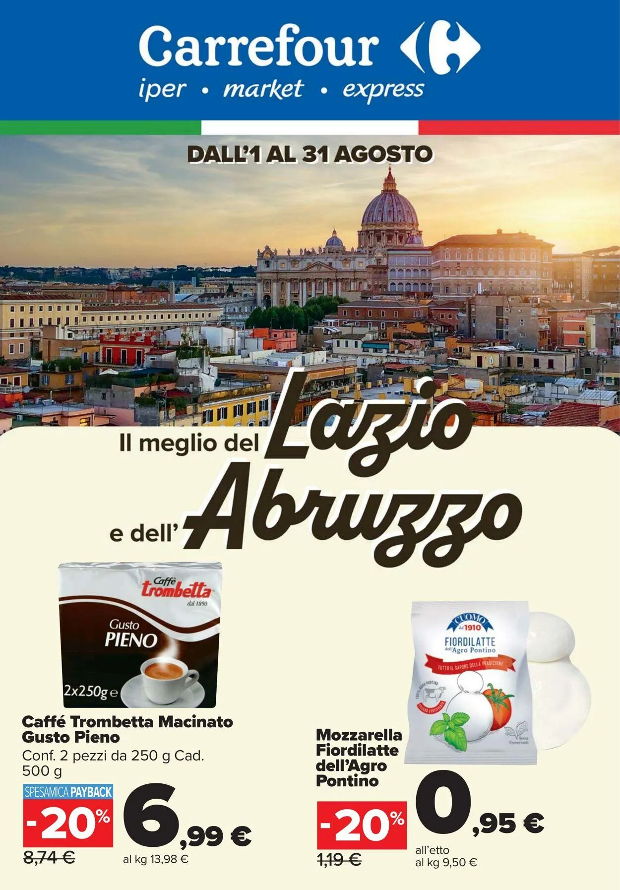 Carrefour Volantino attuale da 1 agosto a 31 agosto di 2025 - Pagina del volantino 1