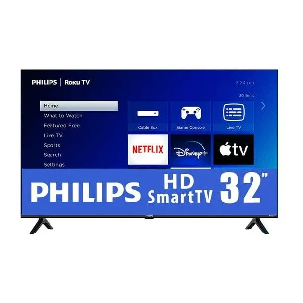 TV Philips 32 Pulgadas HD Roku LED 32PFL6654/F8