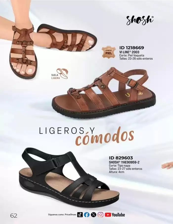 Catálogo de SANDALIAS | CONFORT | 2025 | 1E 11 de marzo al 31 de agosto 2025 - Pagina 62